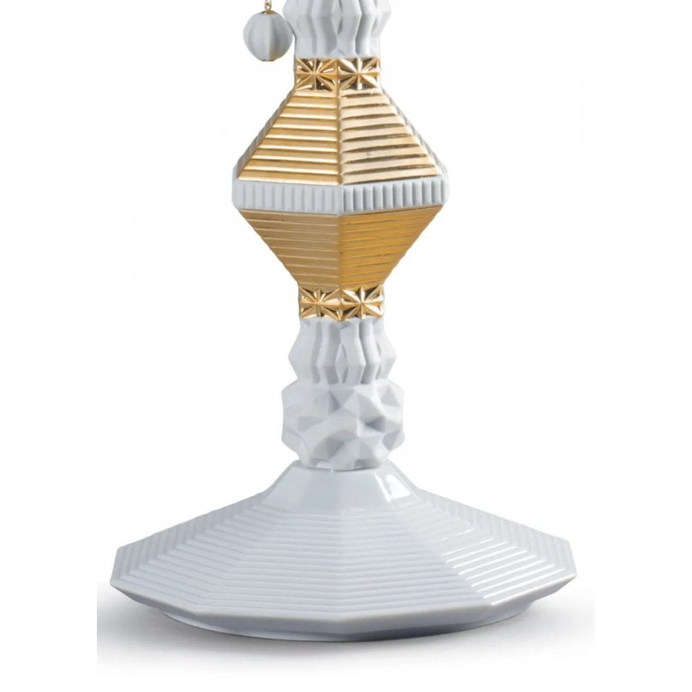 Lladro Belle De Nuit Table Lamp - Golden Luster