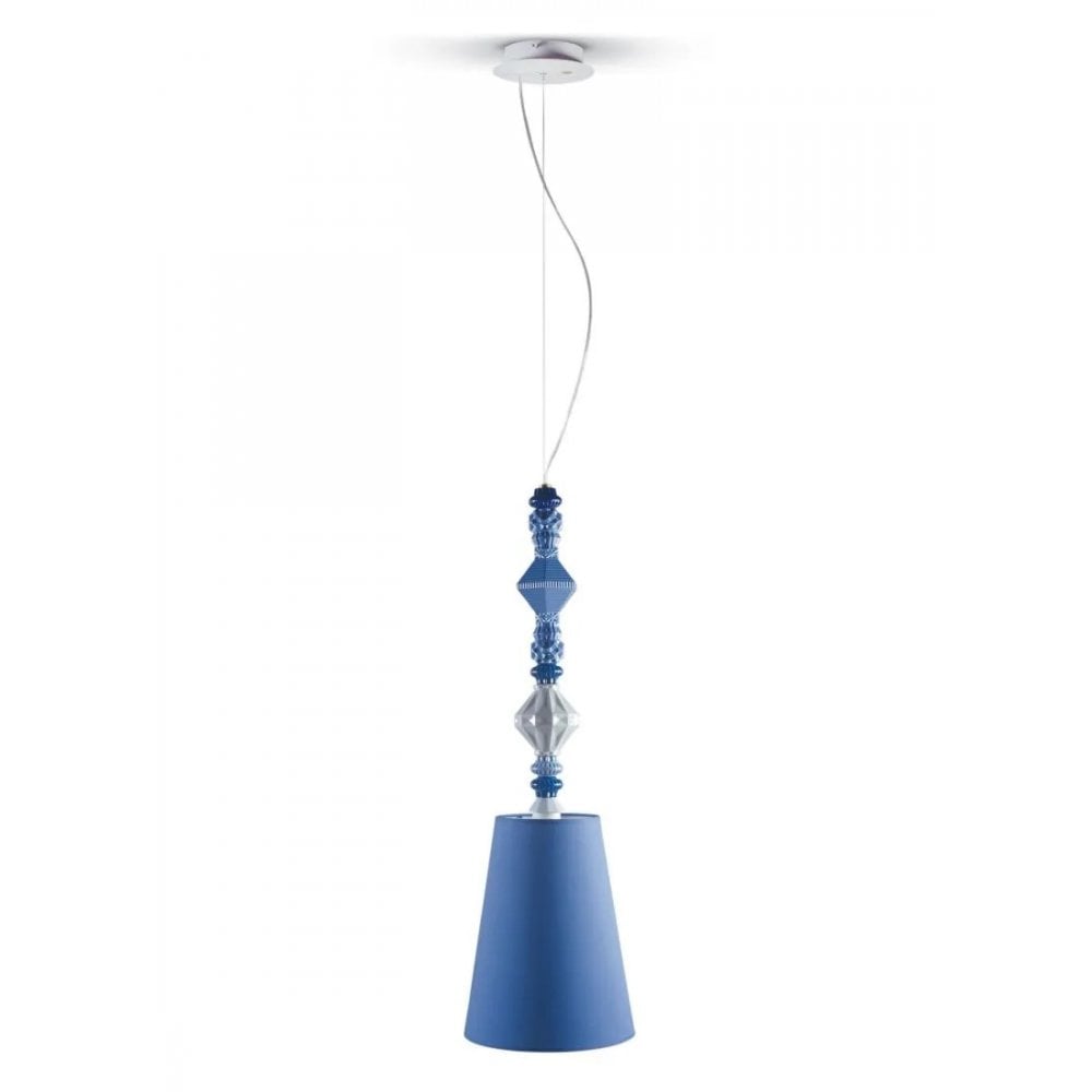 Lladro Belle De Nuit Pendant Lamp II - Blue