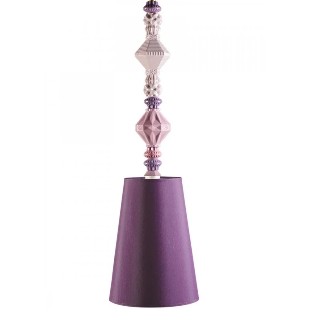 Lladro Belle De Nuit Pendant Lamp II - Pink