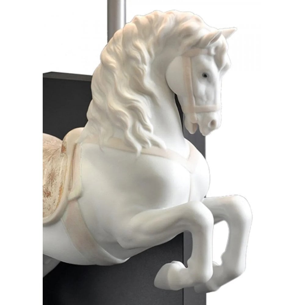 Lladro Horse On Courbette Table Lamp