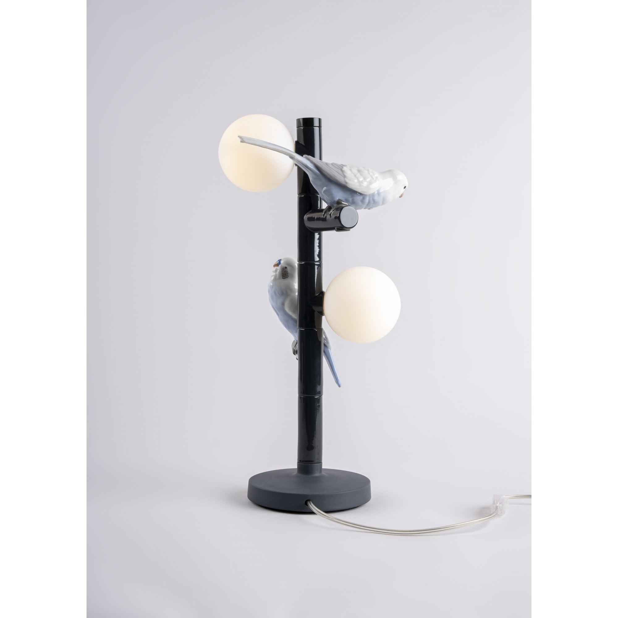 Lladro Parrot Table Lamp - Black