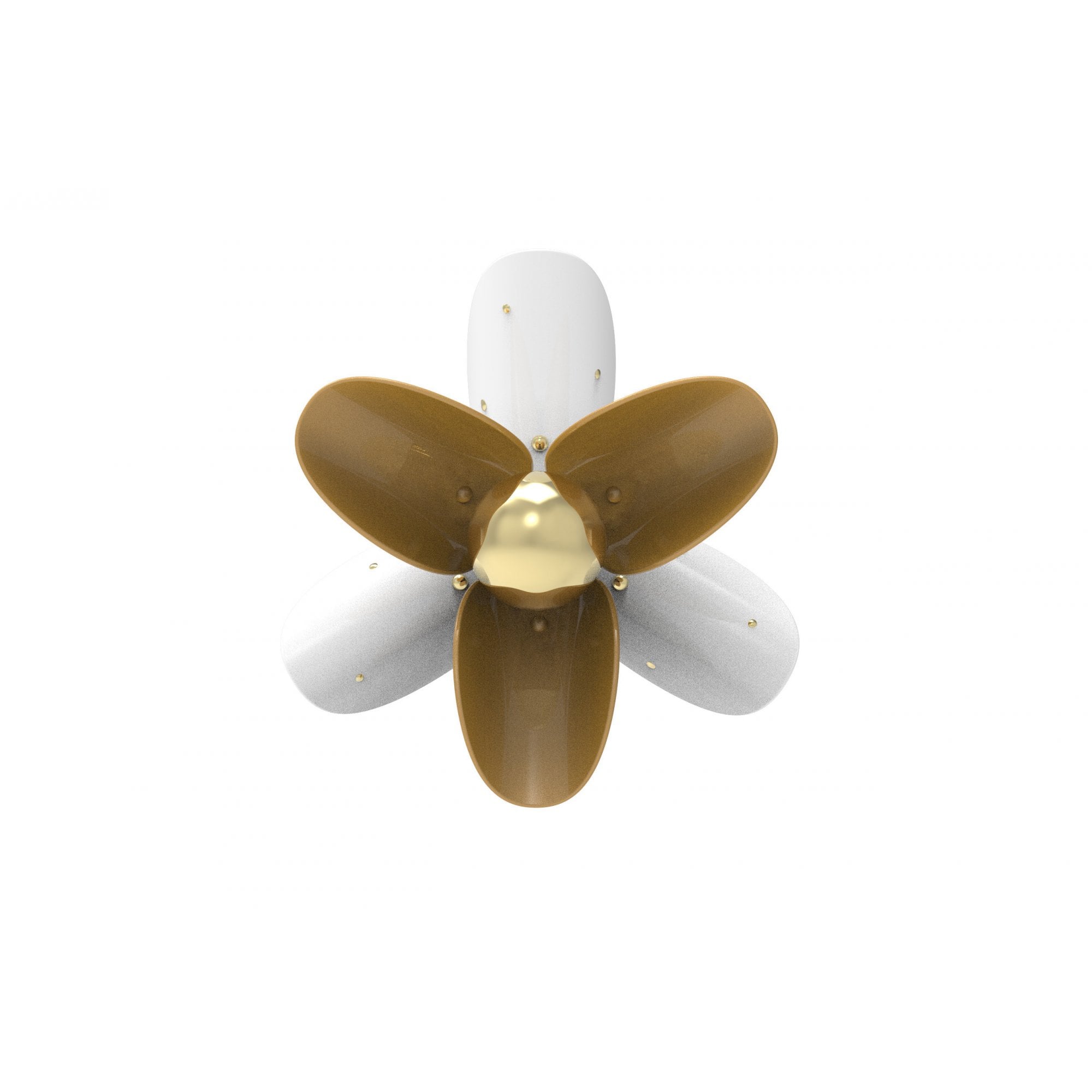 Lladro Blossom Wall Sconce Light - White & Gold