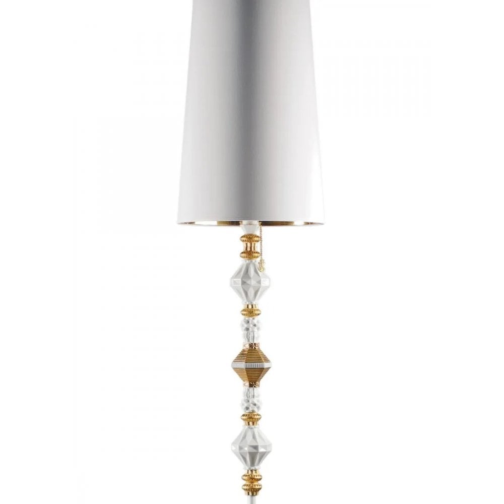 Lladro Belle De Nuit Floor Lamp II - Golden Luster