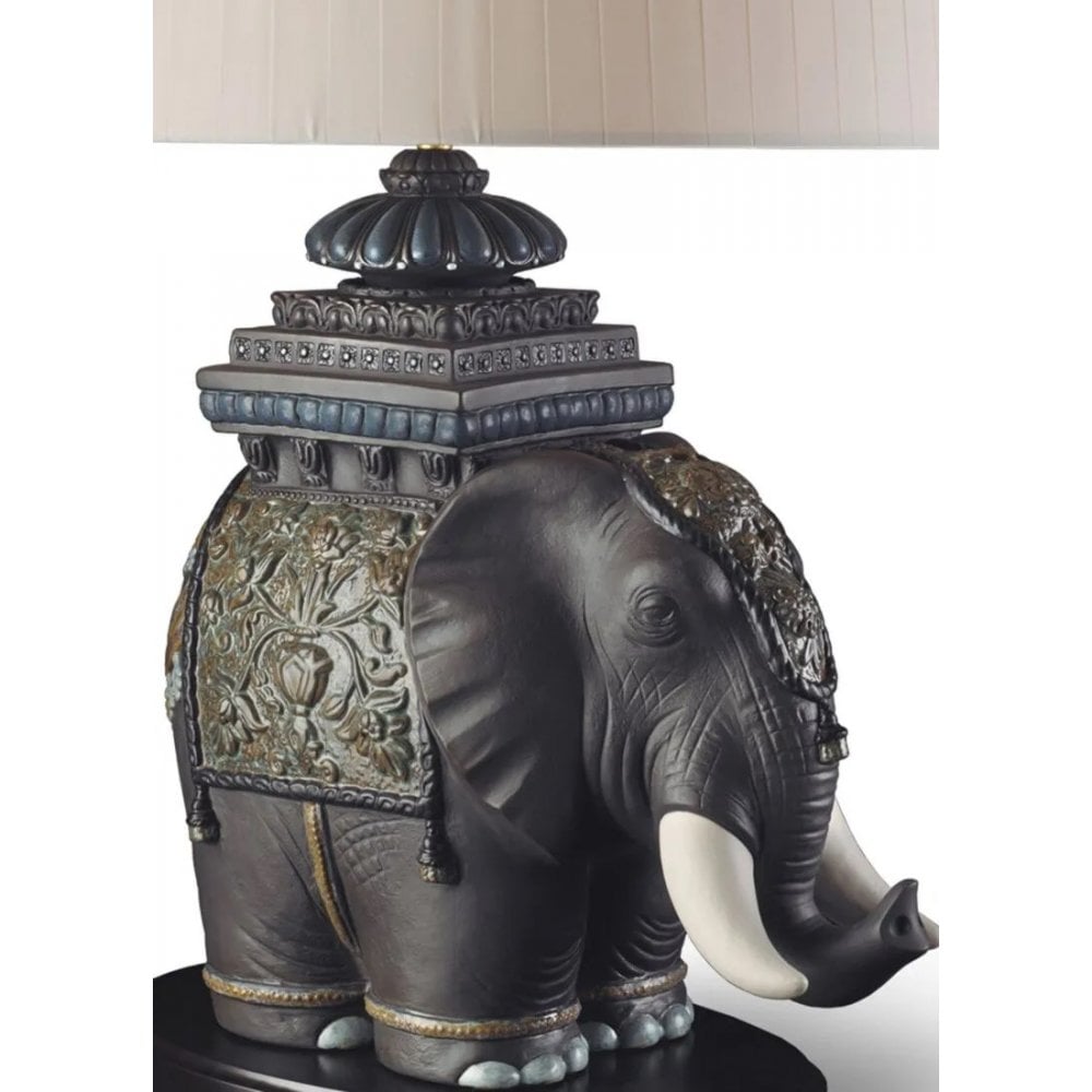Lladro Siamese Elephant Lamp