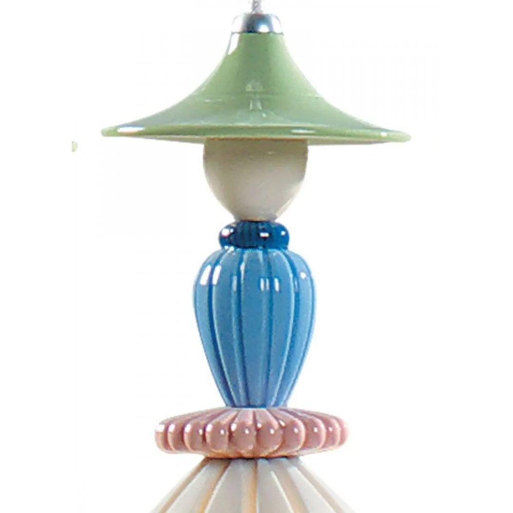 Lladro Mademoiselle 3 Light Round Canopy Ceiling Lamp - Sharing Secrets