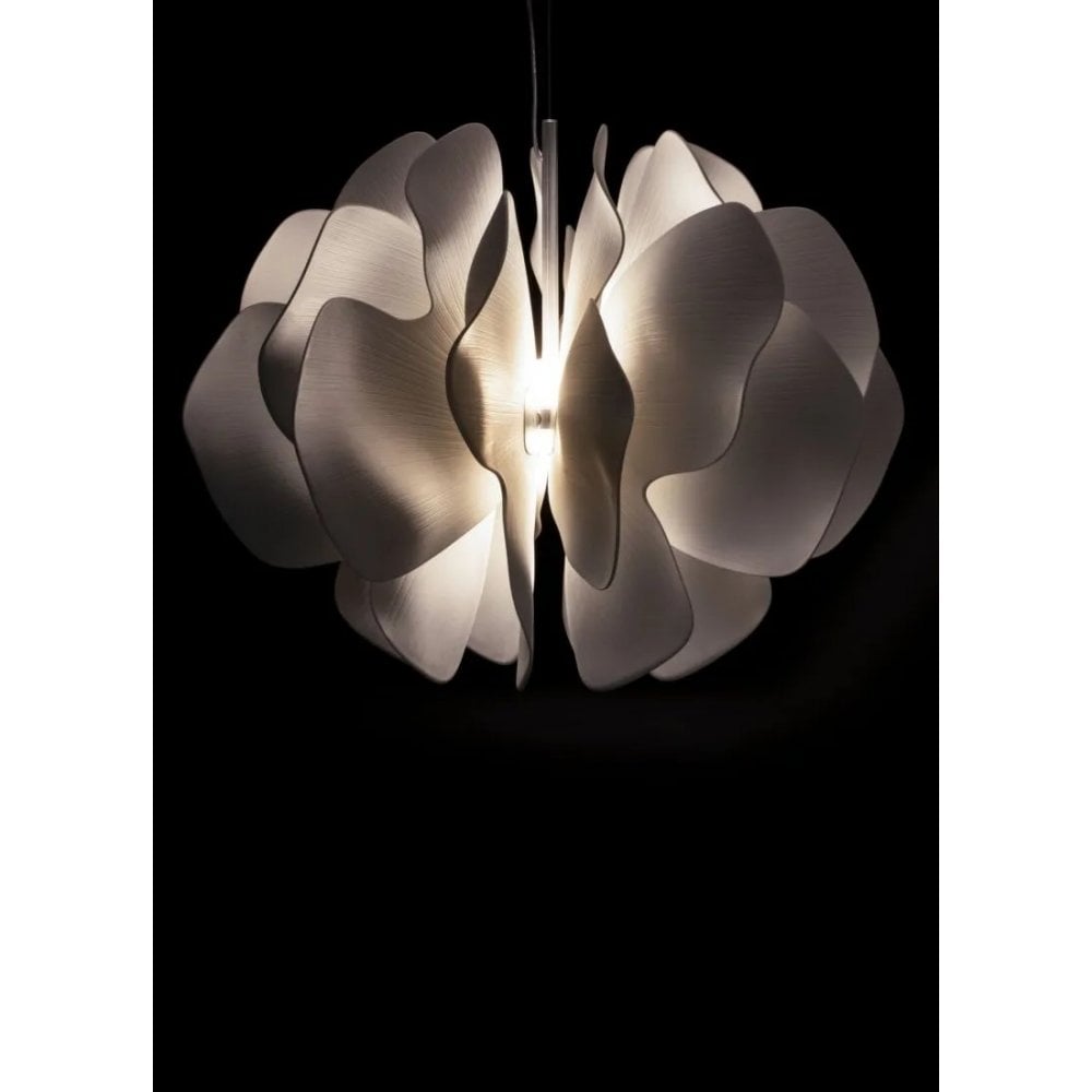 Lladro Nightbloom 60cm Hanging Lamp - White