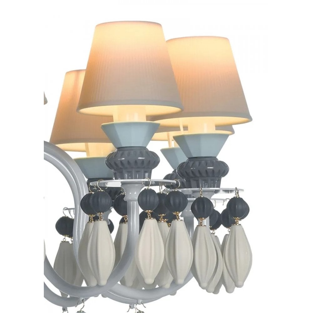Lladro Belle De Nuit 12 Light Chandelier - Black