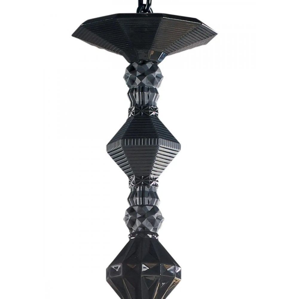 Lladro Belle De Nuit 12 Light Chandelier - Absolute Black