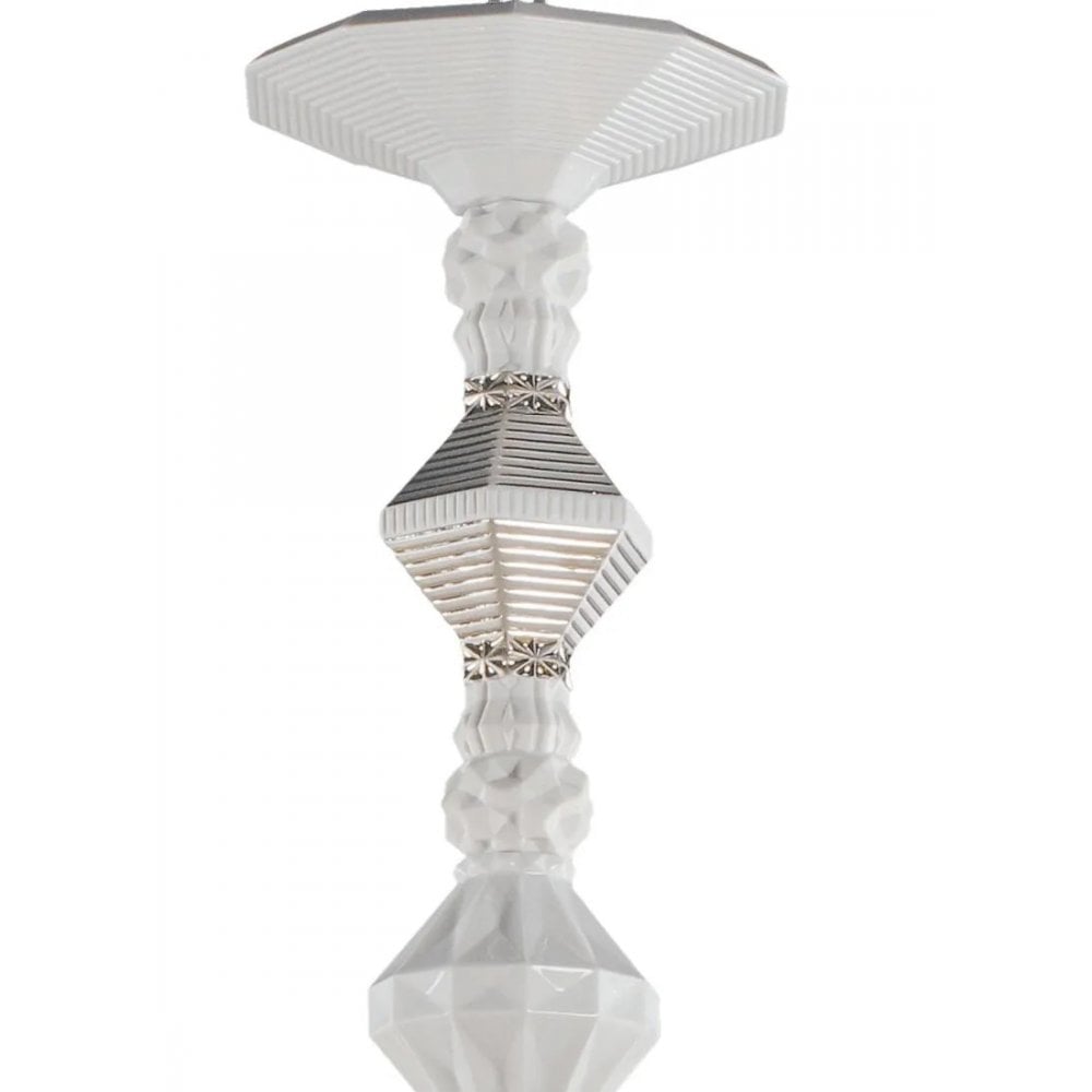 Lladro Belle De Nuit 12 Light Chandelier - Silver Luster