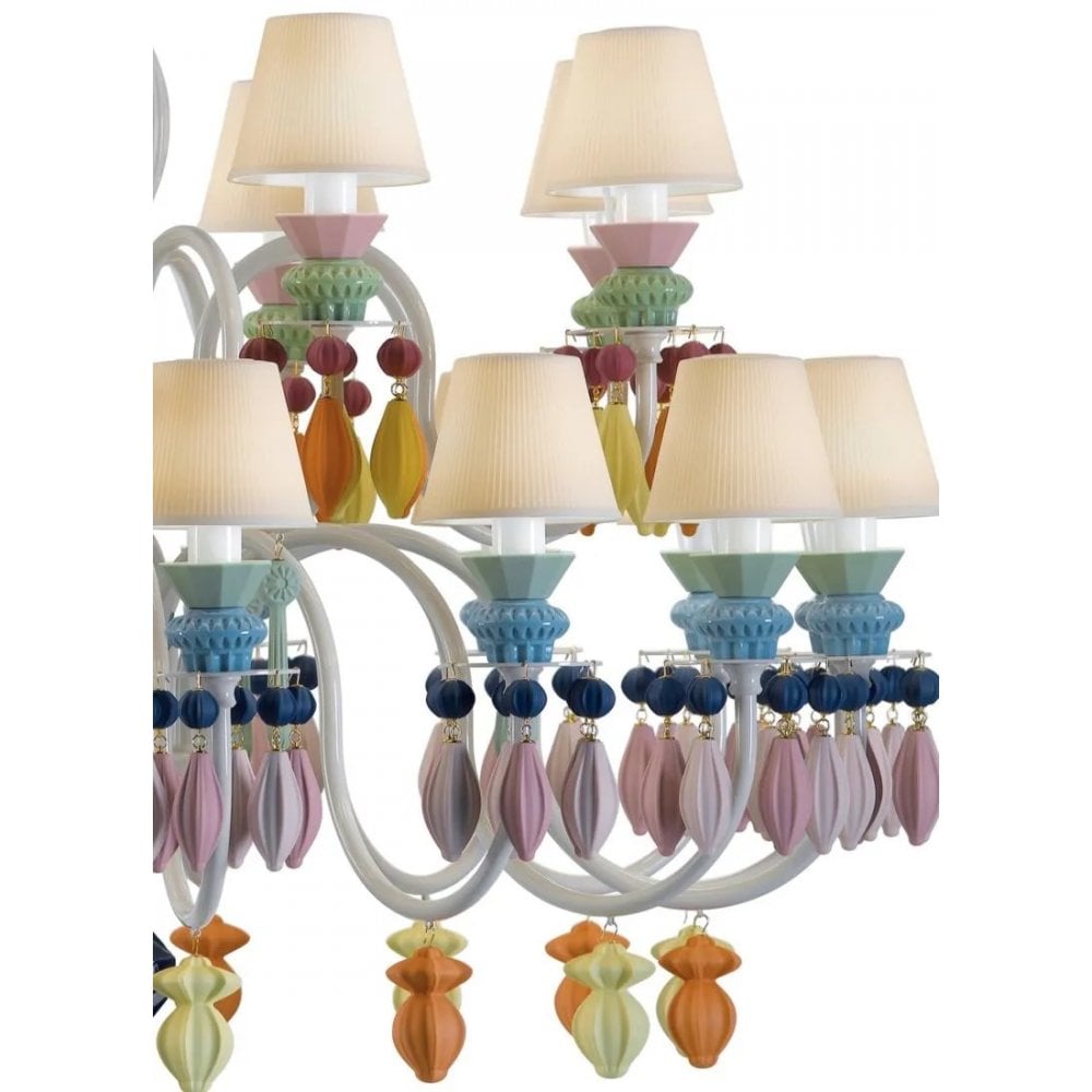 Lladro Belle De Nuit 24 Light Chandelier - Multicolour