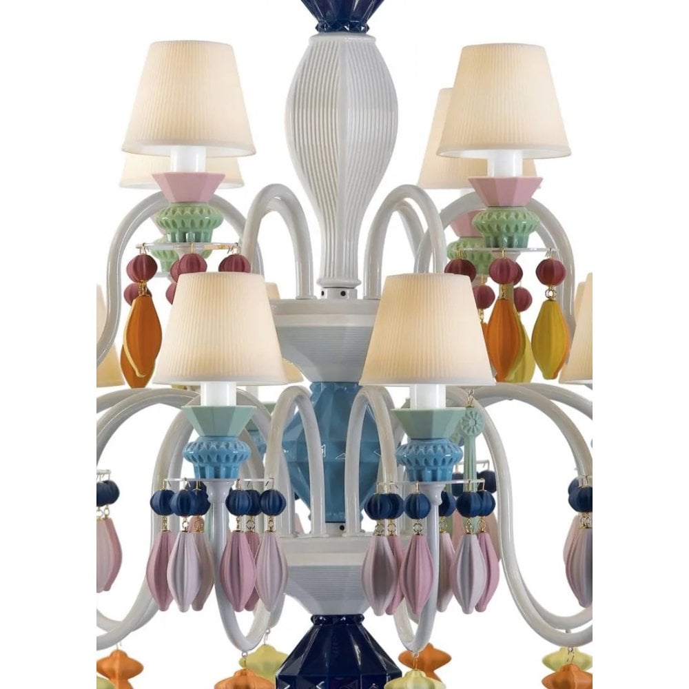 Lladro Belle De Nuit 24 Light Chandelier - Multicolour