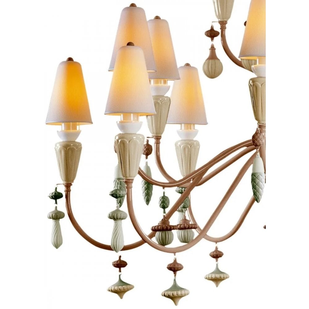 Lladro Ivy & Seed Large 32 Light Chandelier - Spices