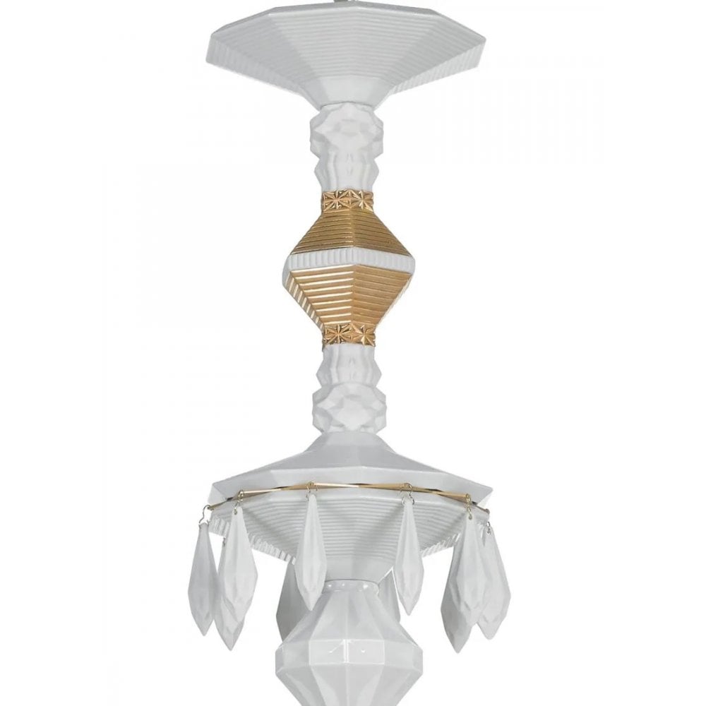 Lladro Belle De Nuit 24 Light Chandelier - Golden Luster