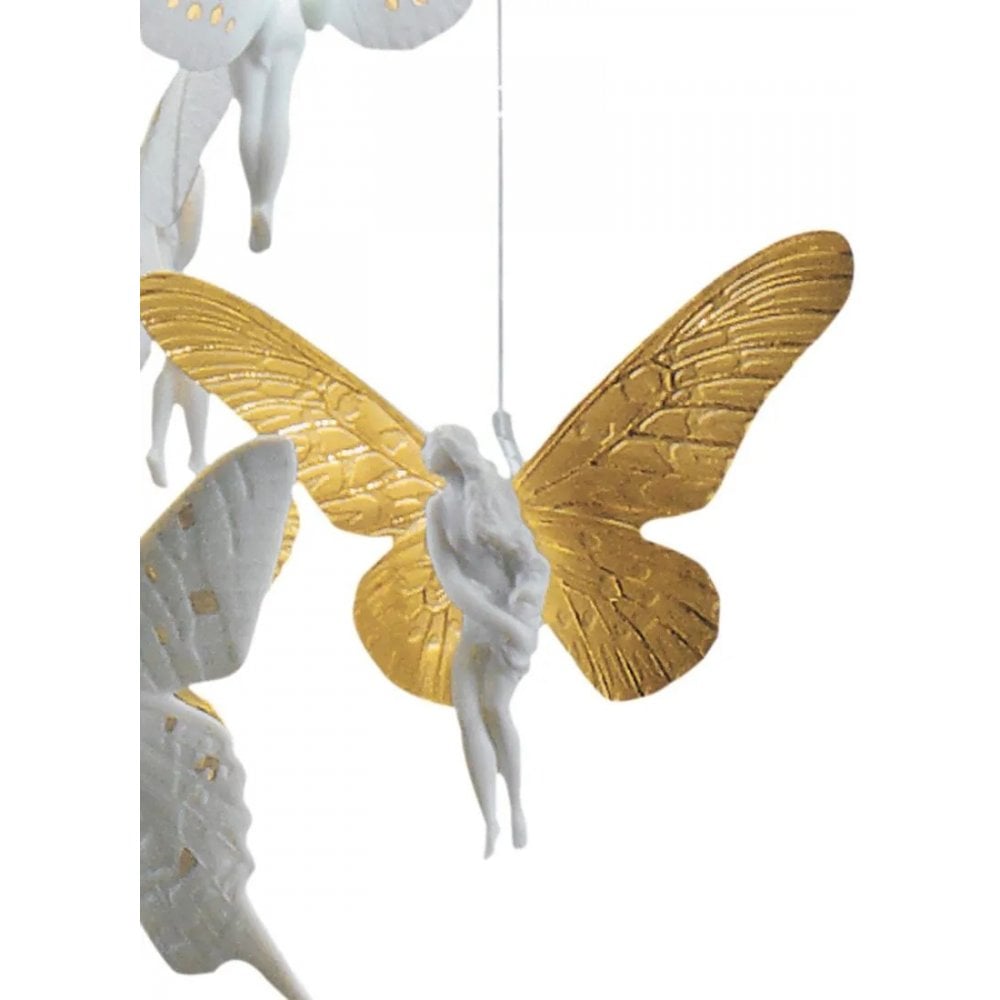 Lladro Niagara Chandelier 0.60m - Golden Luster