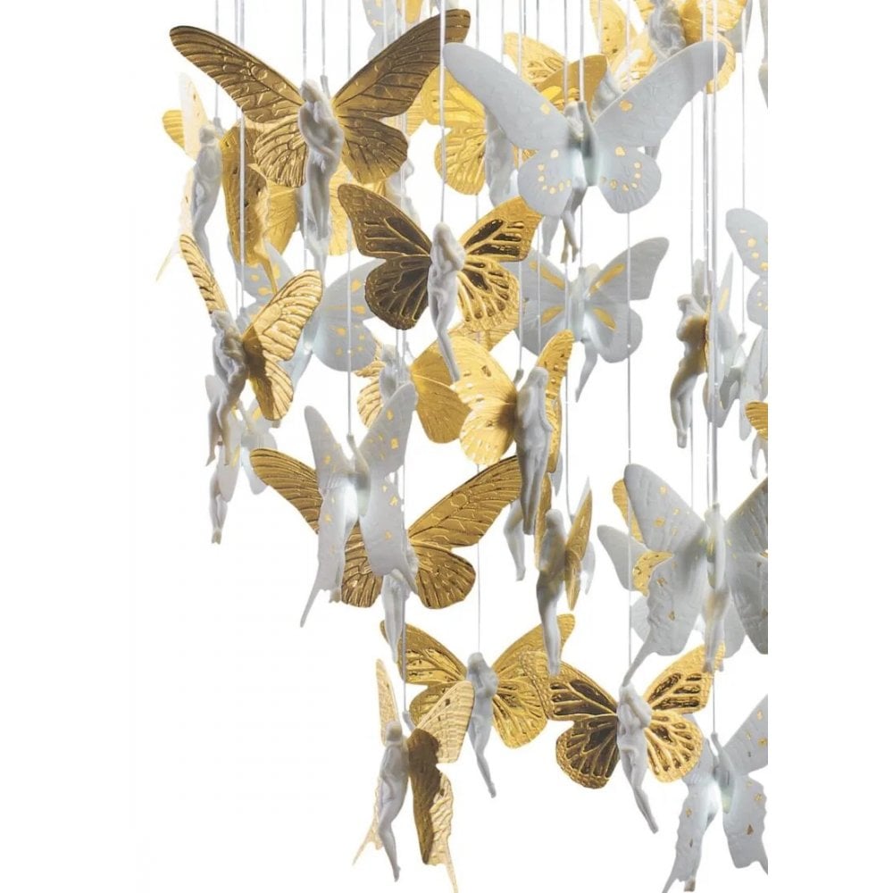Lladro Niagara Chandelier 0.60m - Golden Luster