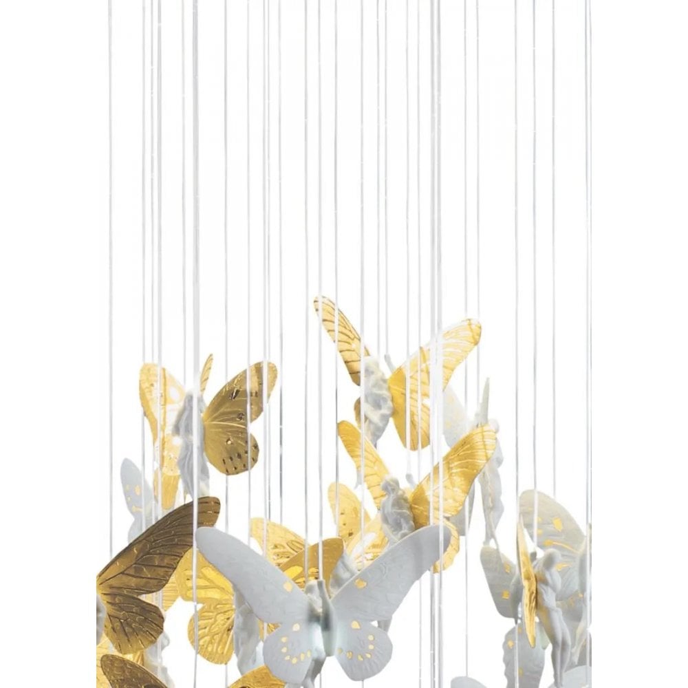 Lladro Niagara Chandelier 0.60m - Golden Luster