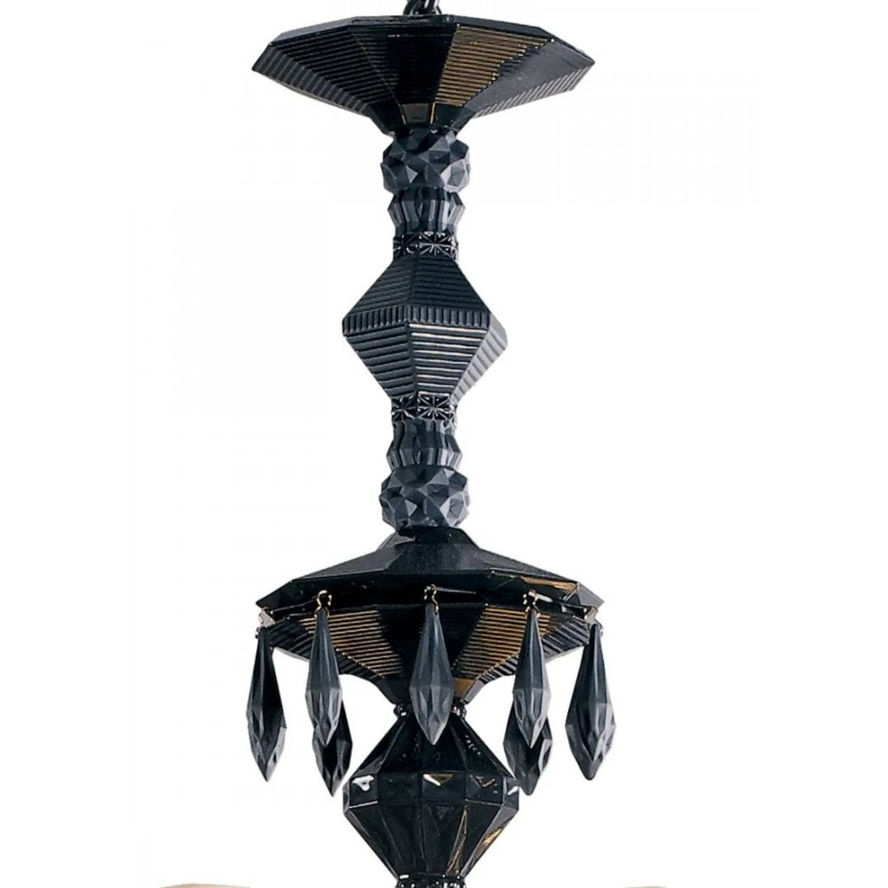Lladro Belle De Nuit 40 Light Chandelier - Absolute Black