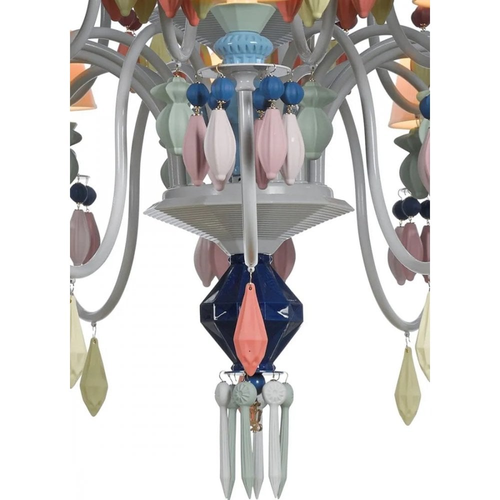 Lladro Belle De Nuit 40 Light Chandelier - Multicolour