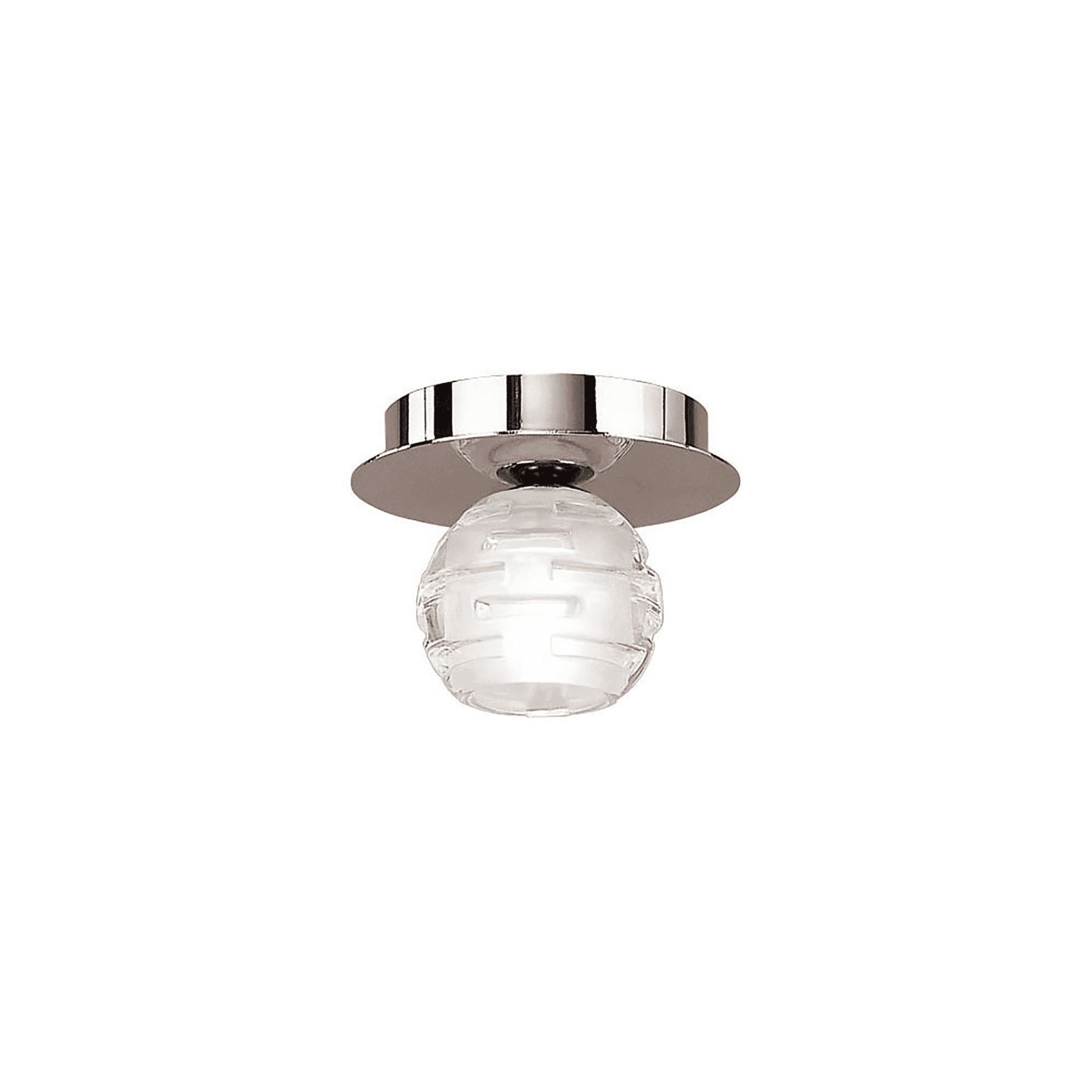 Mantra Dali Single Light Flush Ceiling Fitting - Polished Chrome