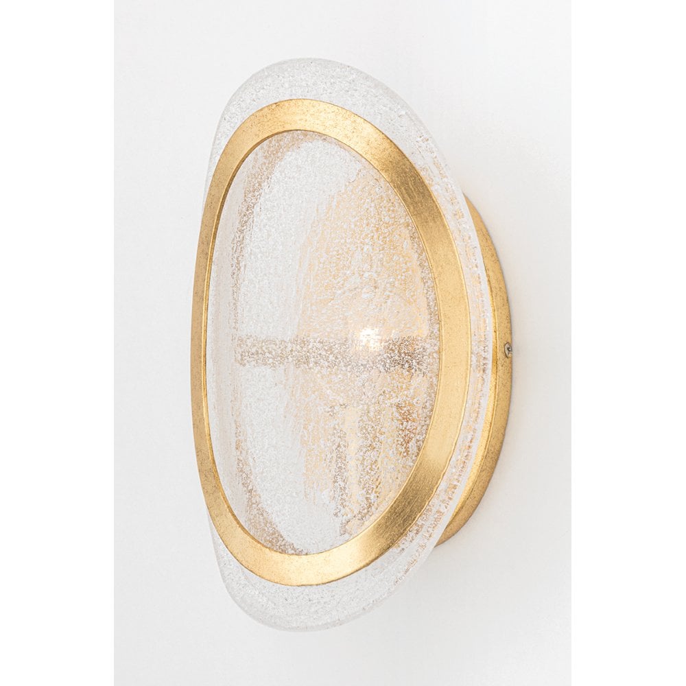 Hudson Valley Danes 1 Light Wall Sconce Light - Vintage Gold Leaf