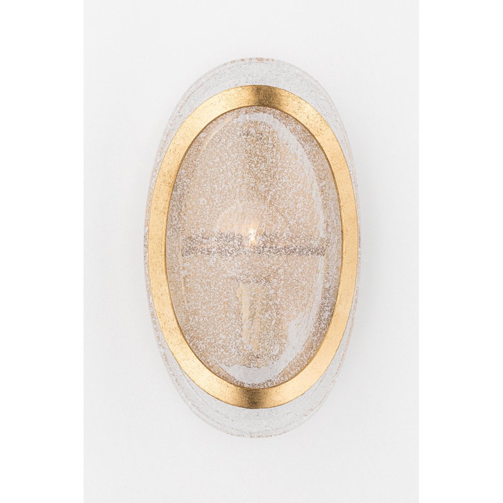 Hudson Valley Danes 1 Light Wall Sconce Light - Vintage Gold Leaf