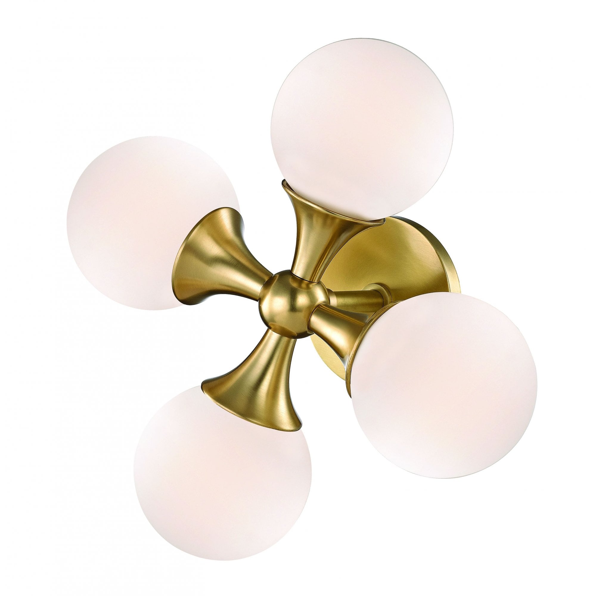 Hudson Valley Astoria 4 Light Wall Sconce Light - Aged Brass