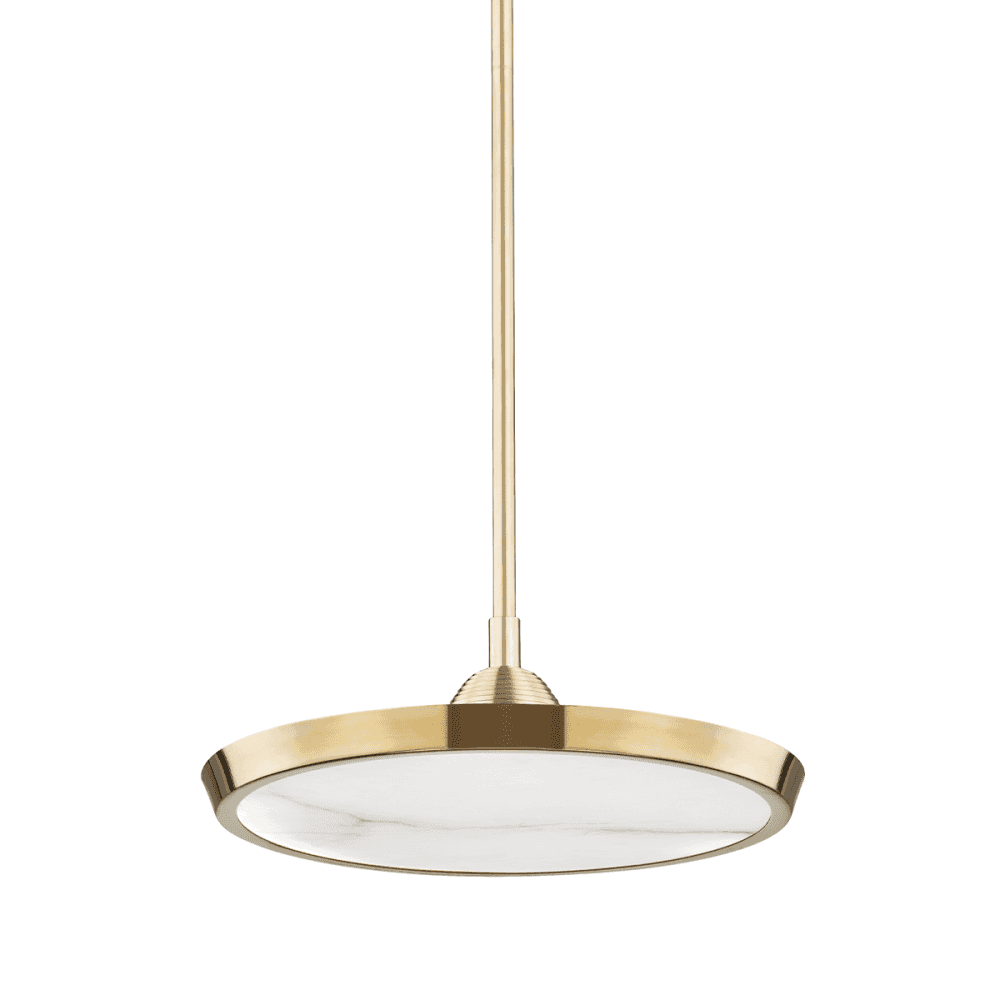 Hudson Valley Draper Small LED Pendant - Aged Brass