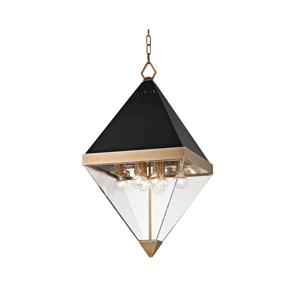 Hudson Valley Coltrane 8 Light Pendant - Aged Brass