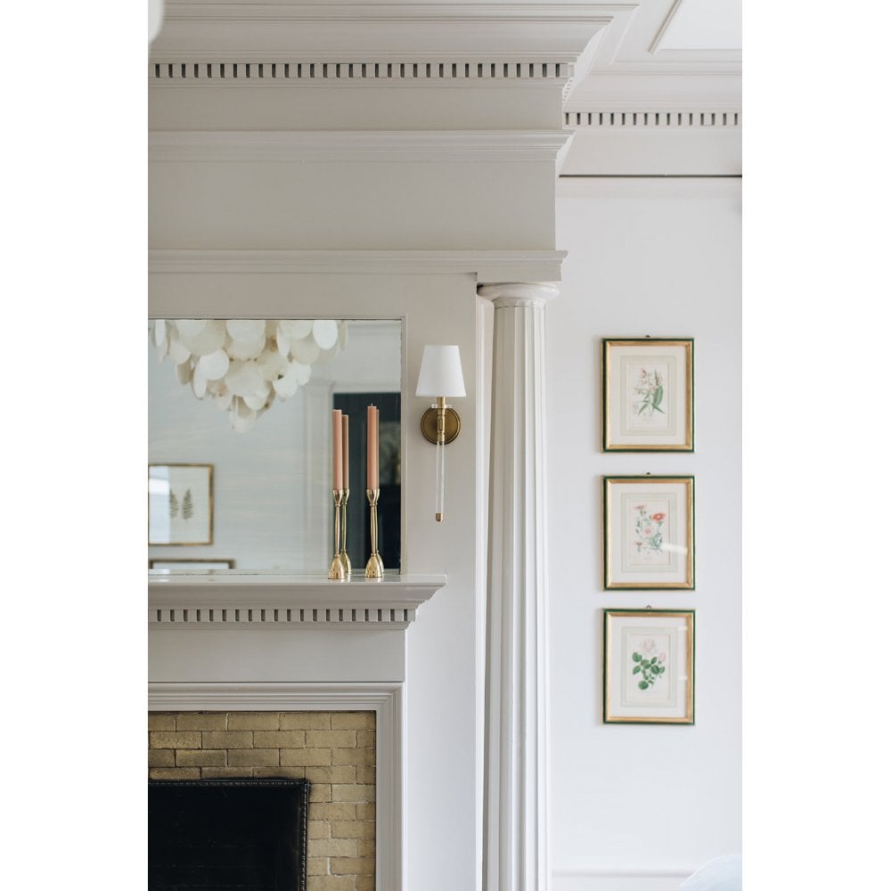 Hudson Valley Blixen 1 Light Wall Sconce Light - Aged Brass