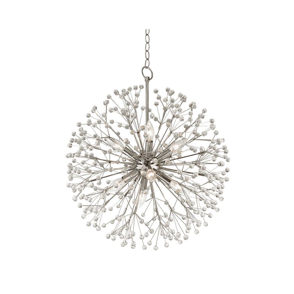 Hudson Valley Dunkirk 8 Light Chandelier - Polished Nickel