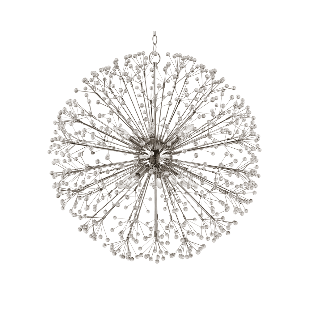 Hudson Valley Dunkirk 10 Light Chandelier - Polished Nickel