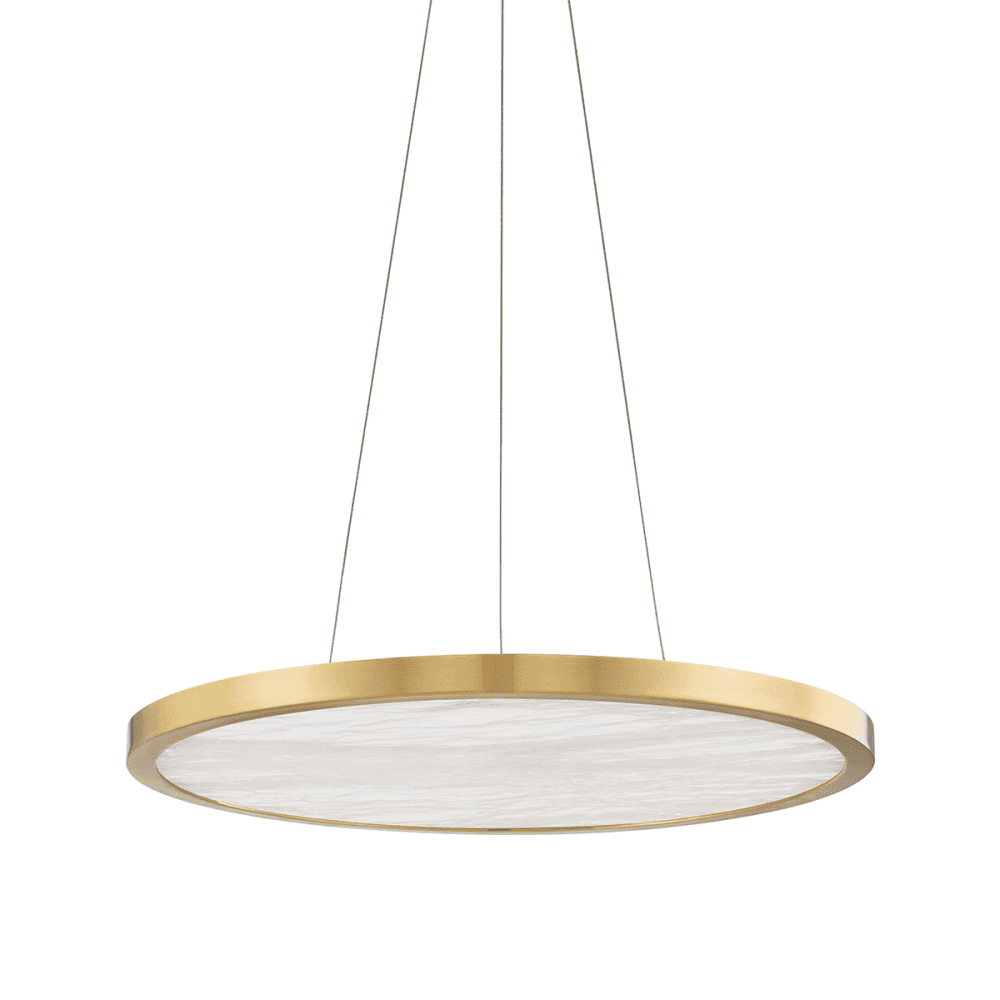 Hudson Valley Eastport 24" LED Pendant - Aged Brass