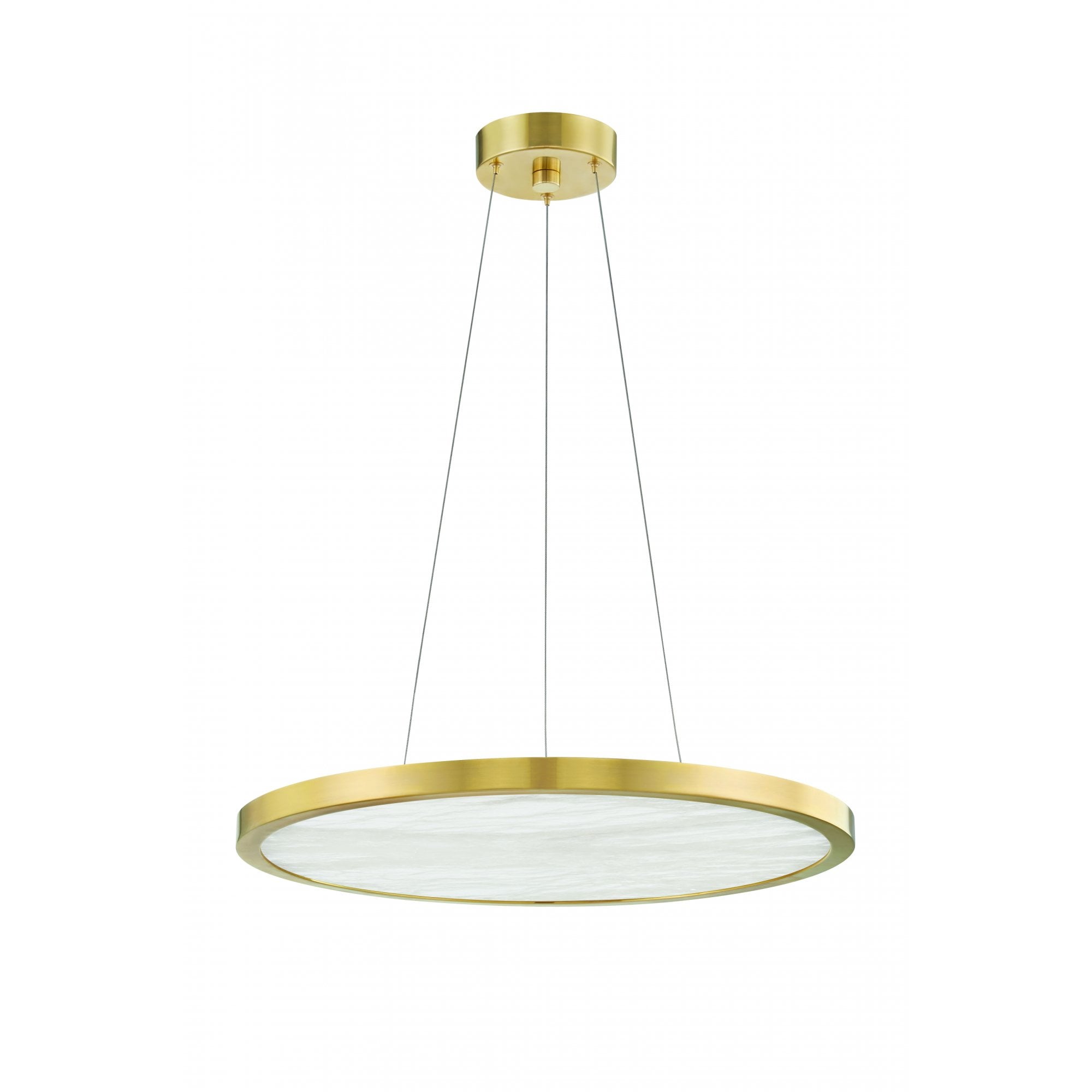 Hudson Valley Eastport 24" LED Pendant - Aged Brass