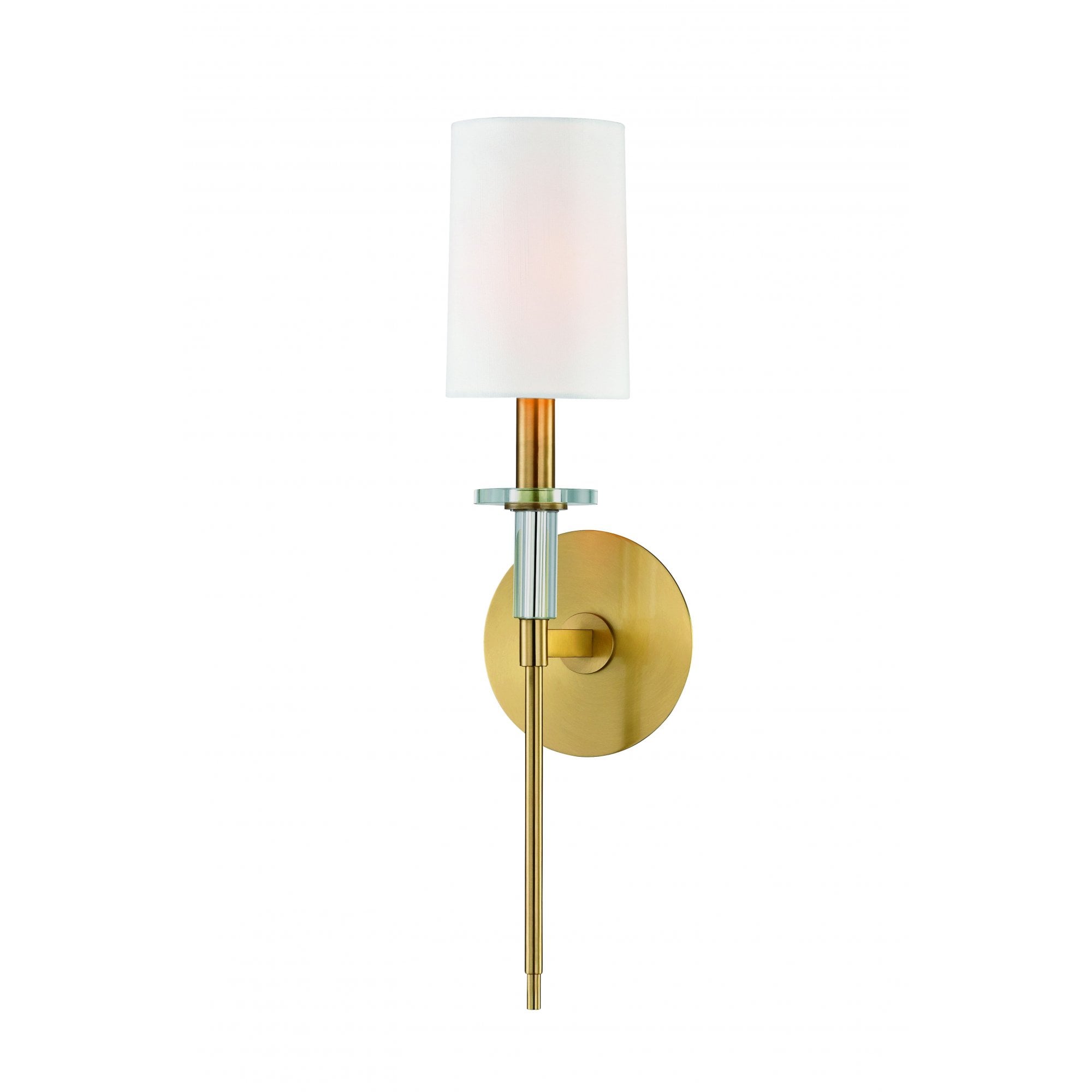 Hudson Valley Amherst Small 1 Light Wall Sconce Light - Aged Brass
