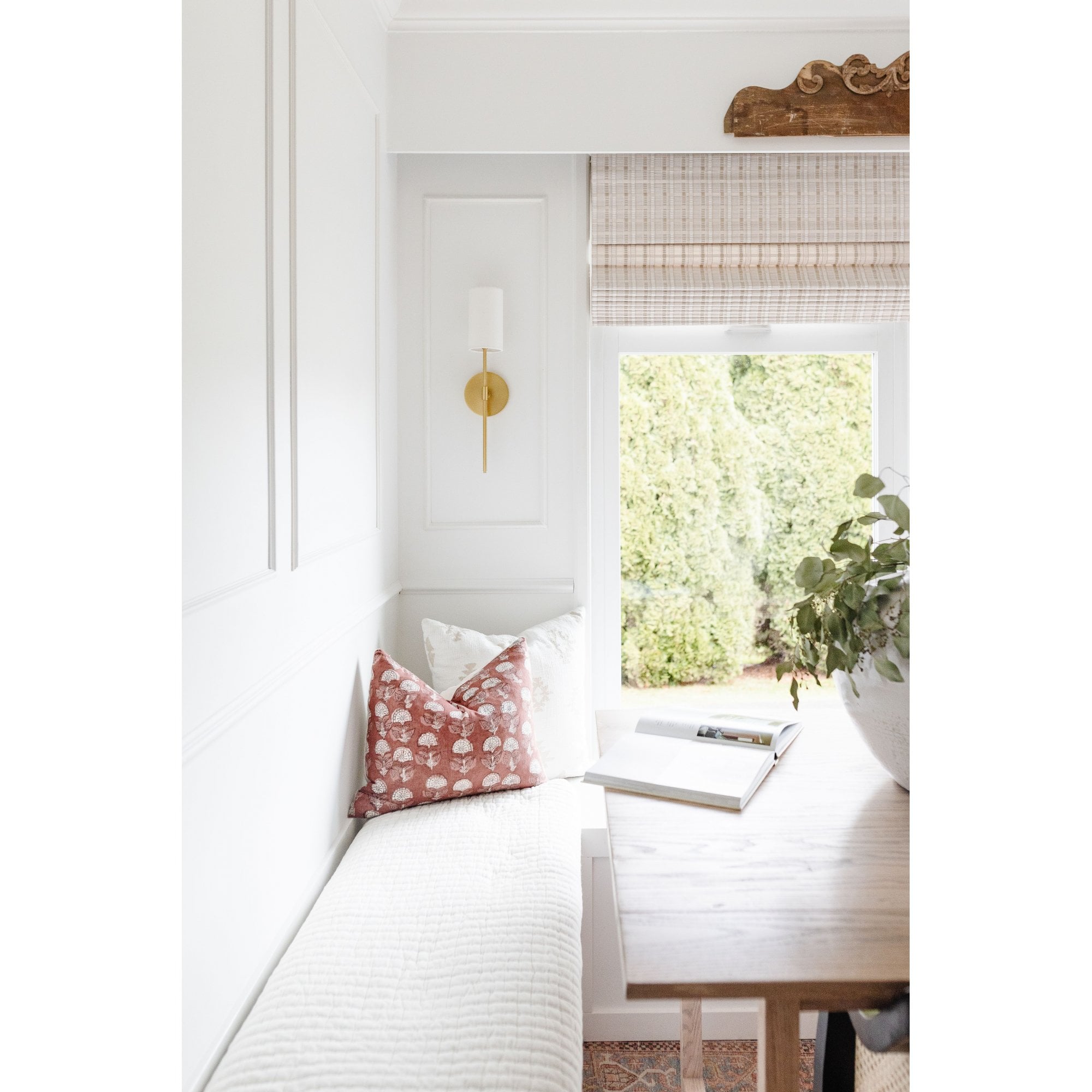 Mitzi Olivia 1 Light Wall Sconce Light - Aged Brass