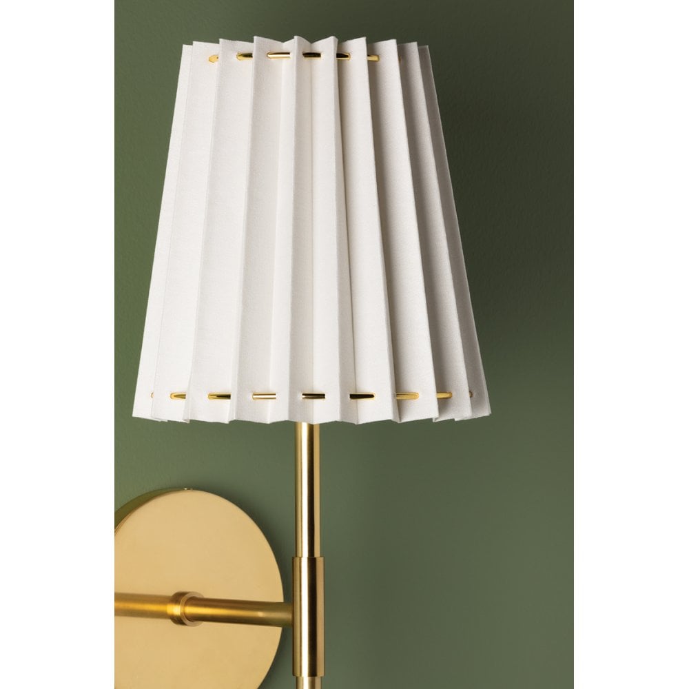 Mitzi Demi 1 Light Wall Sconce Light - Aged Brass
