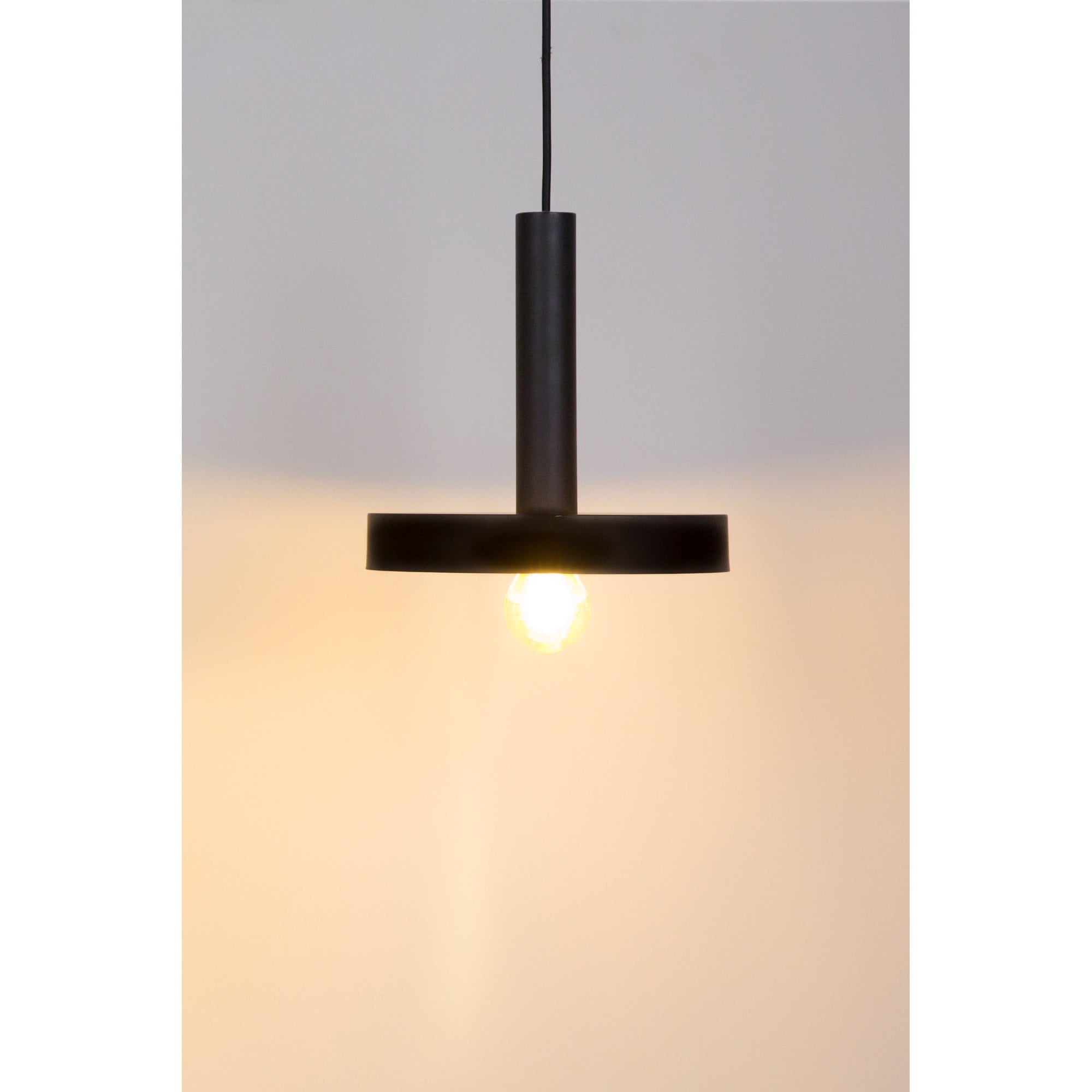 Faro Whizz Pendant - Black & Satin Gold