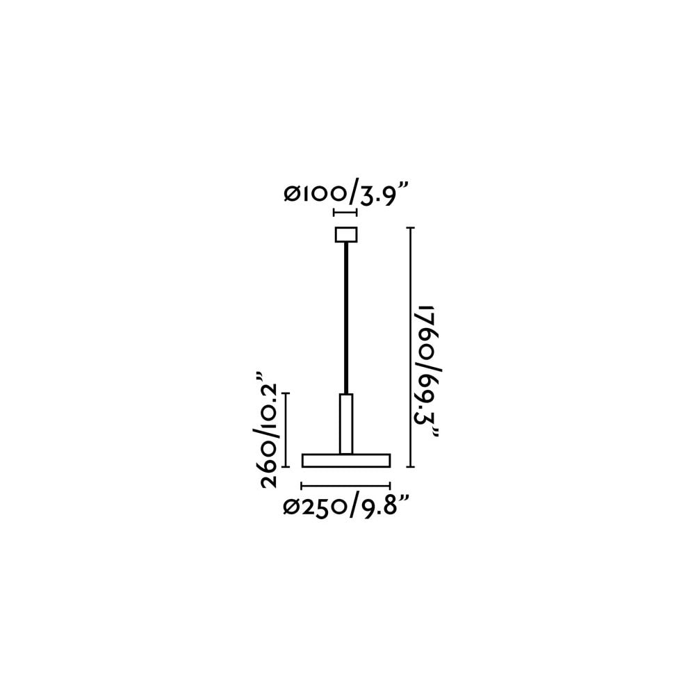 Faro Whizz Pendant - Black & Satin Gold