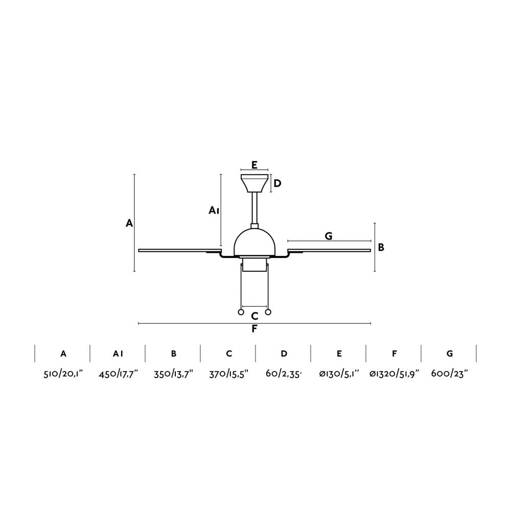 Faro Cuba Large Fan - Brown