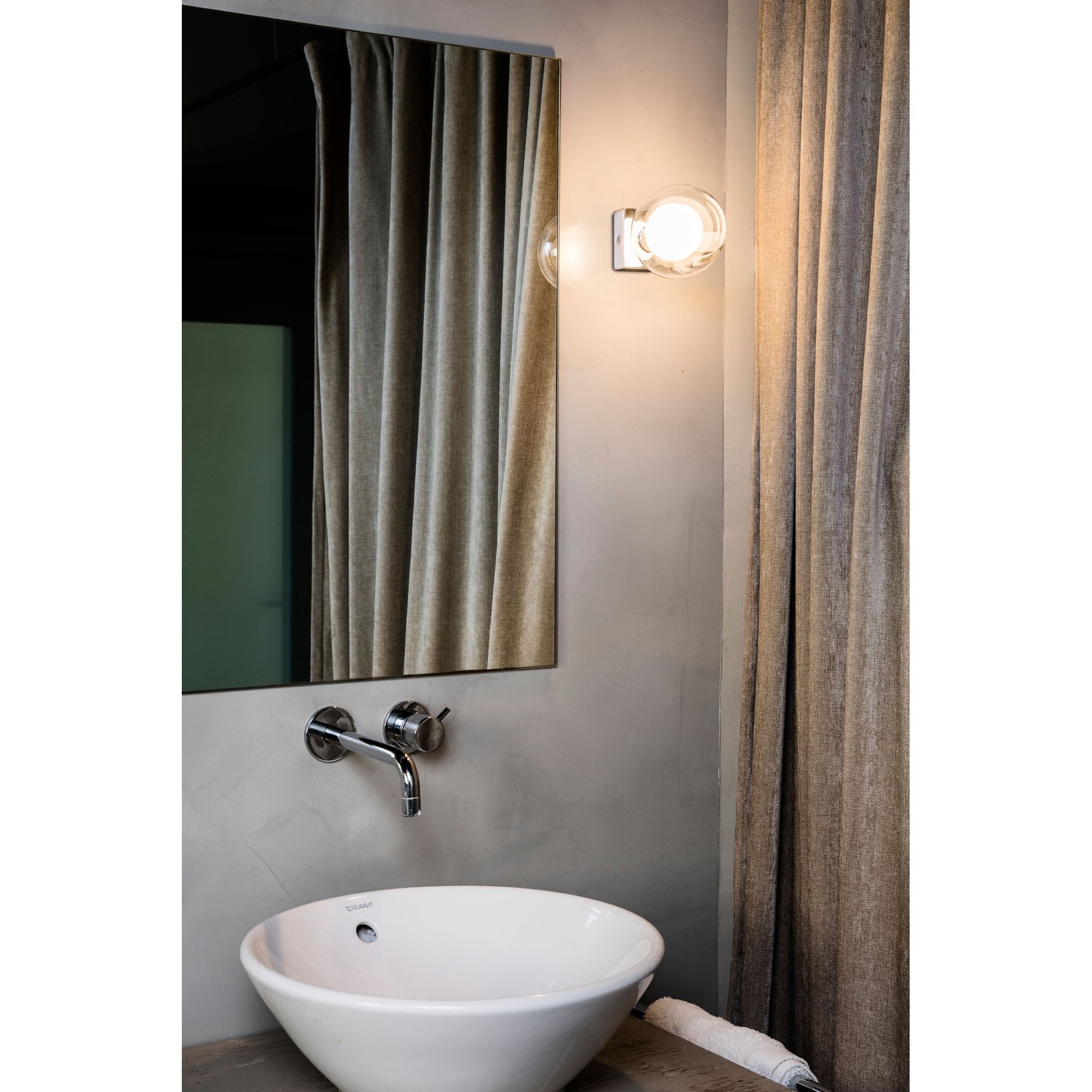 Faro Perla Wall Lamp - Chrome