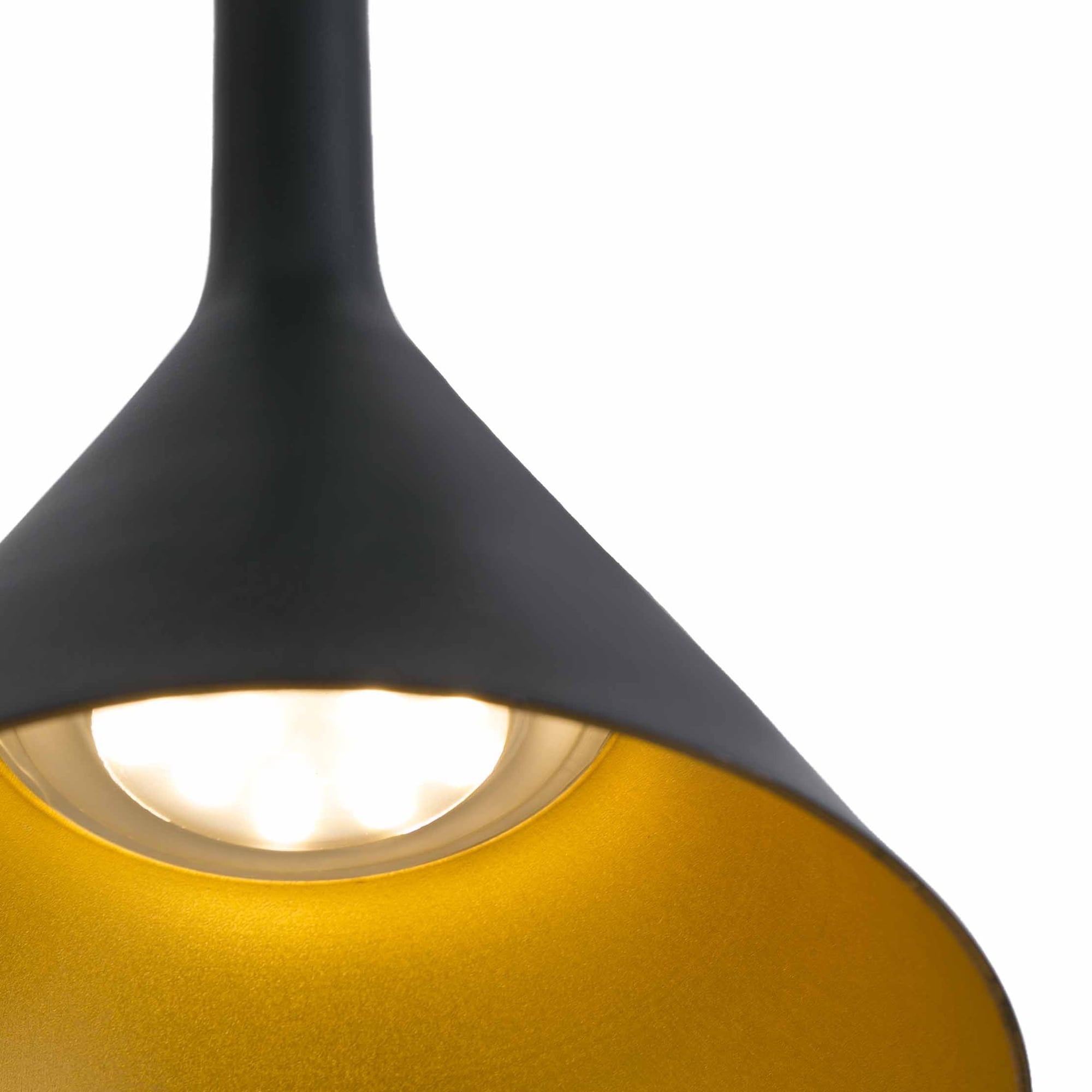 Faro Pam 165 Pendant - Black & Gold