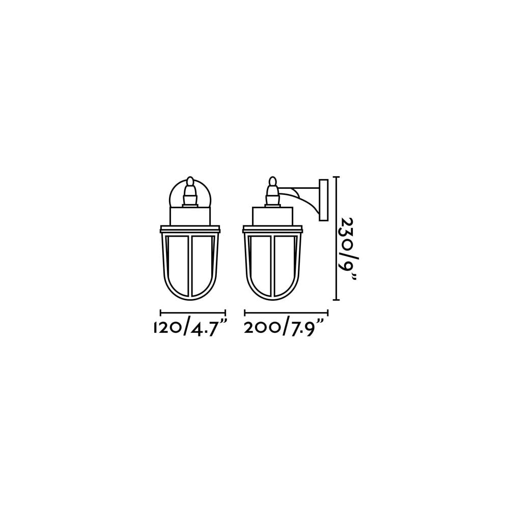 Faro Nahir Wall Lamp - Brass