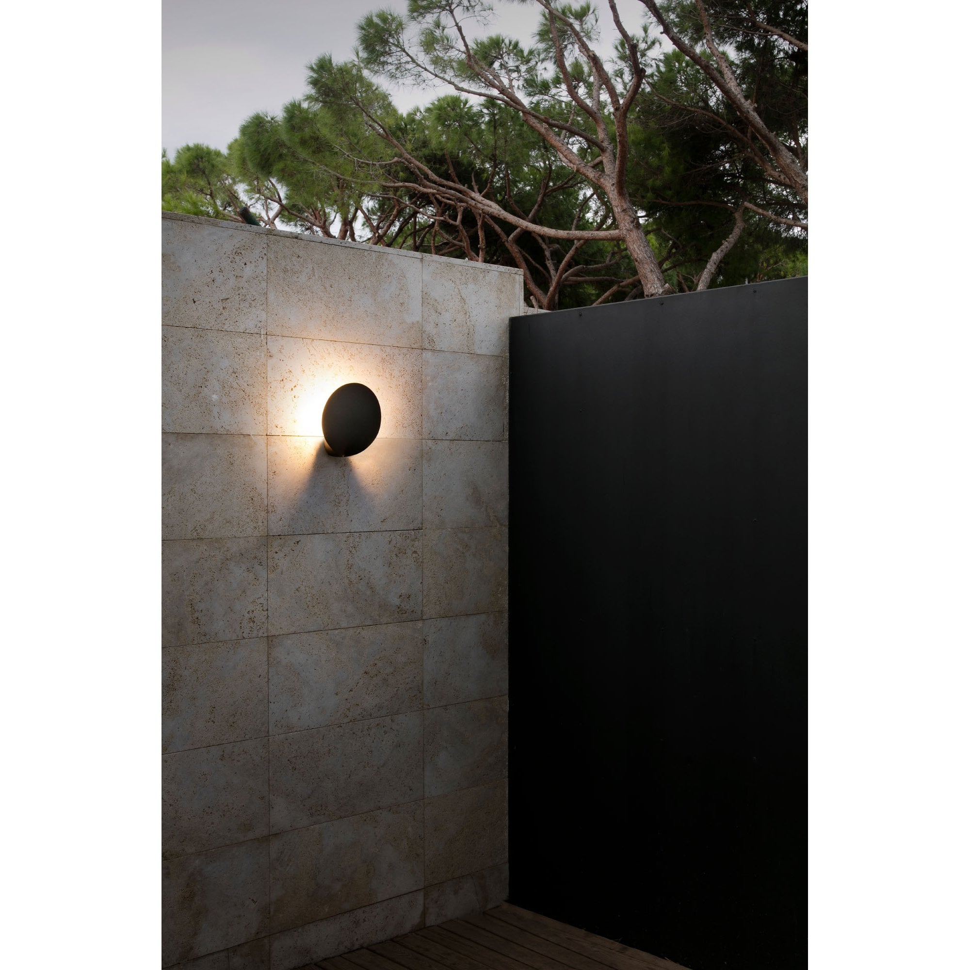 Faro Lotus Wall Lamp - Dark Grey