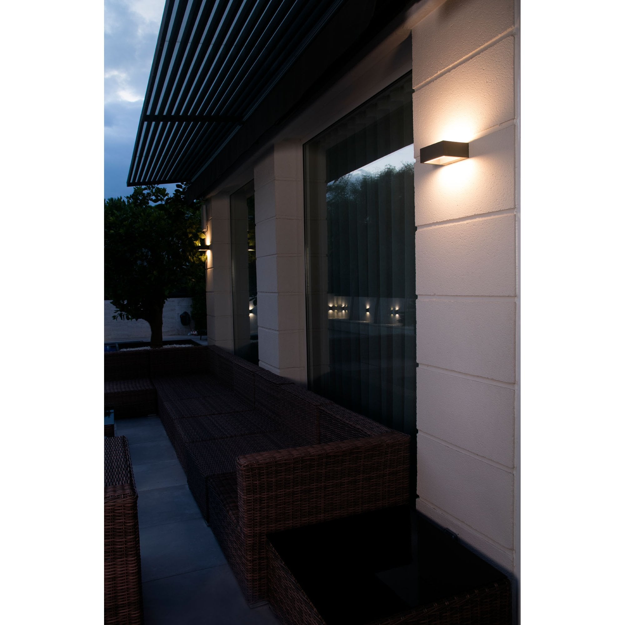 Faro Alp 130 Wall Lamp - Dark Grey