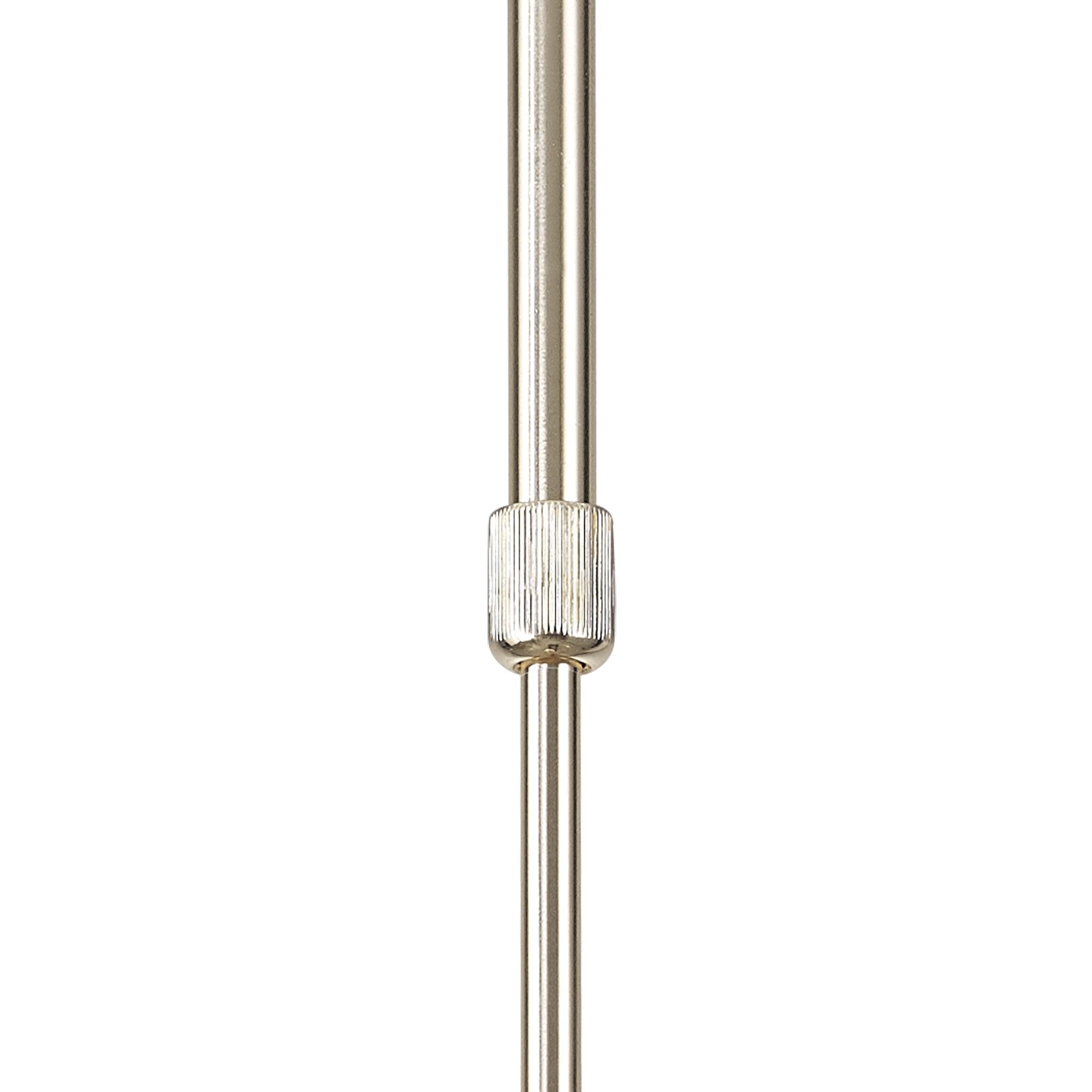 Fabula Tamworth 3 Light Telescopic Semi Flush - Medium Cylinder Shades with Clear Outer Glass - French Gold, Cognac & Clear Glass