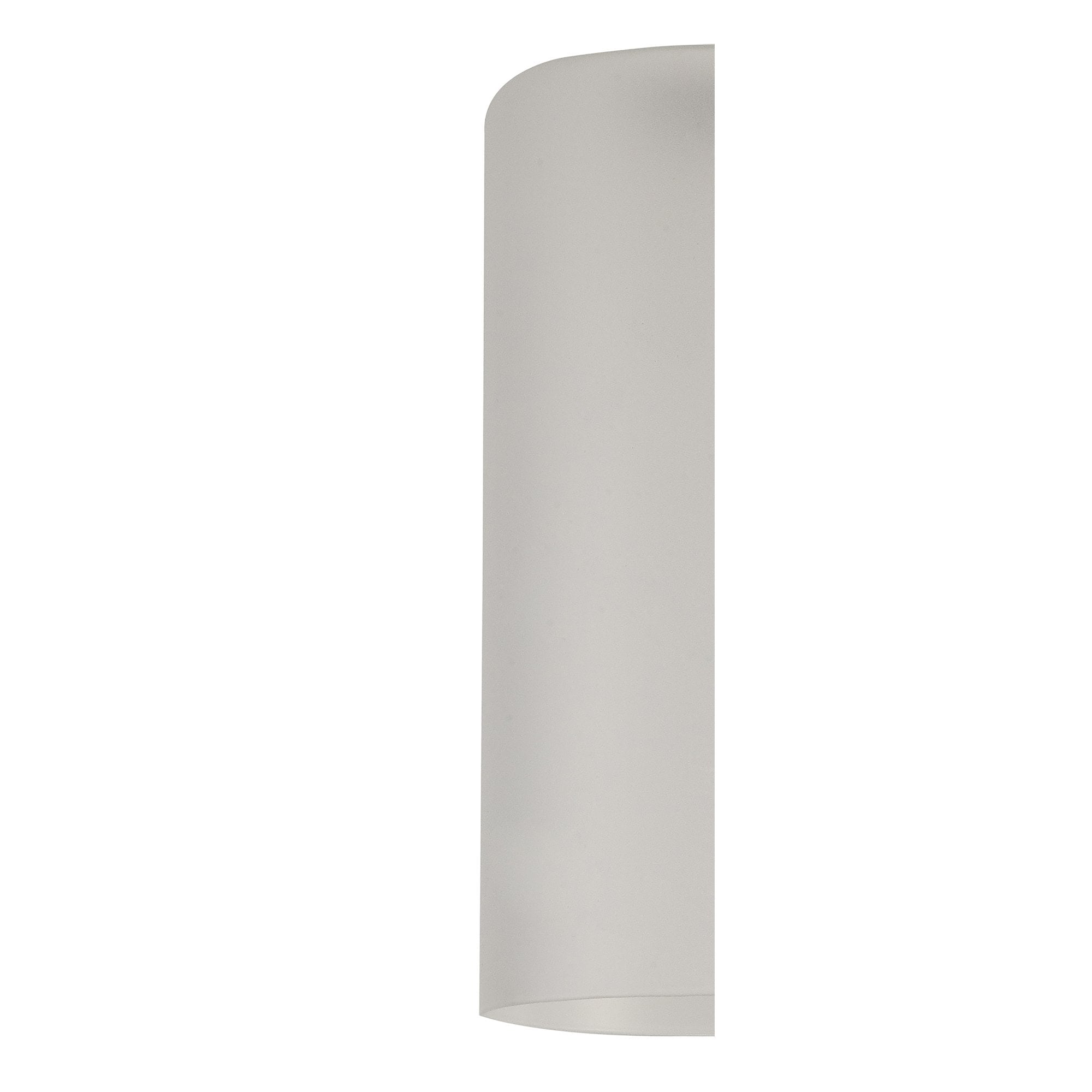 Fabula Tamworth 5 Light Telescopic Semi Flush - Tall Cylinder Shades - French Gold & Frosted Glass