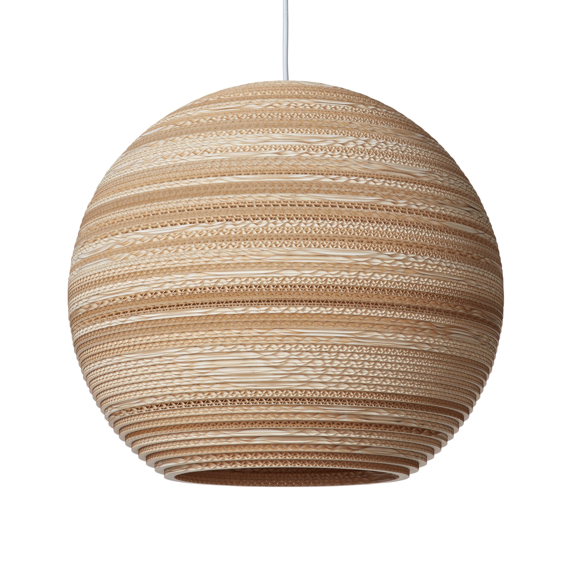 Graypants Scraplights Moon 18 Pendant - Blonde - 45cm Diameter