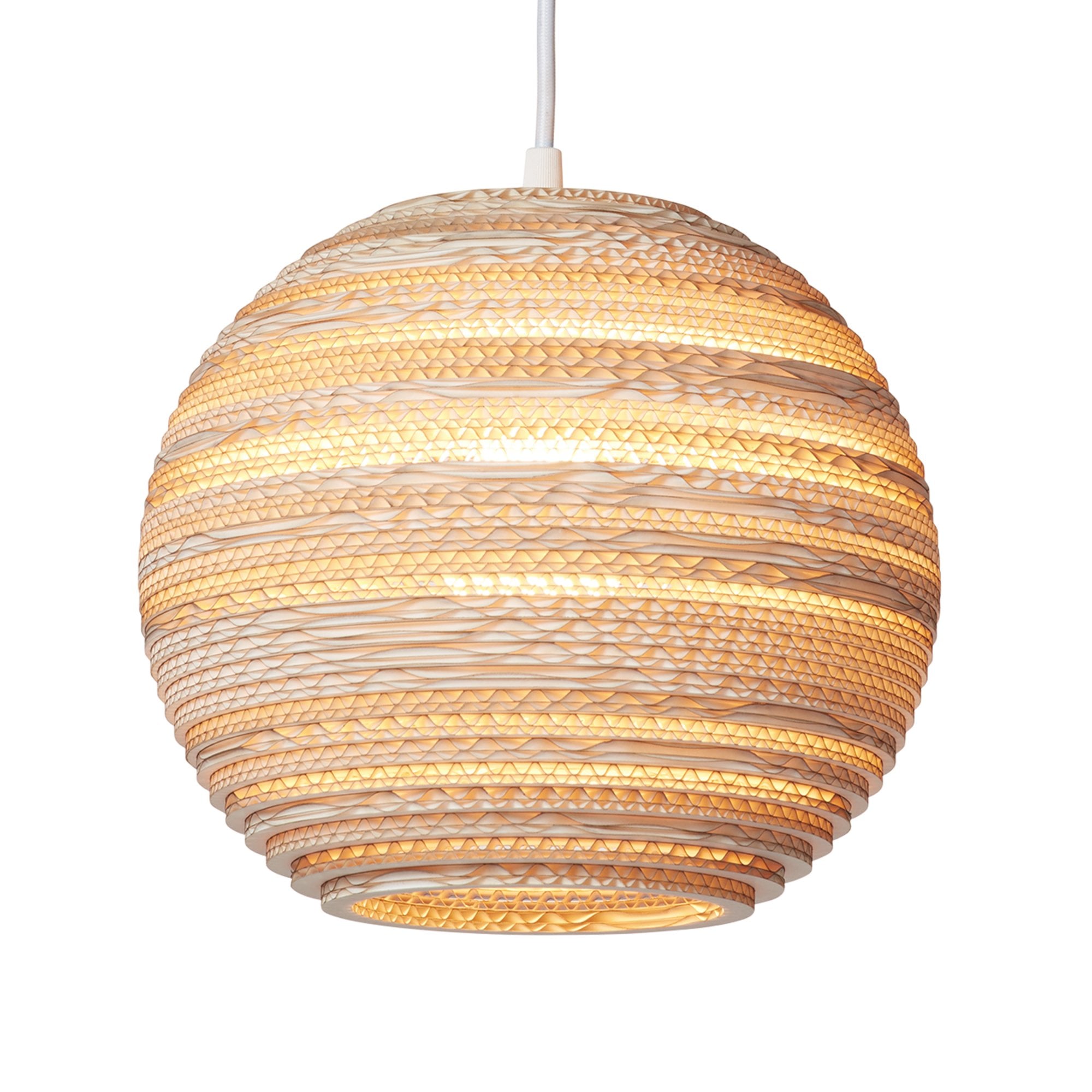 Graypants Scraplights Moon 10 Pendant - Blonde - 26cm Diameter