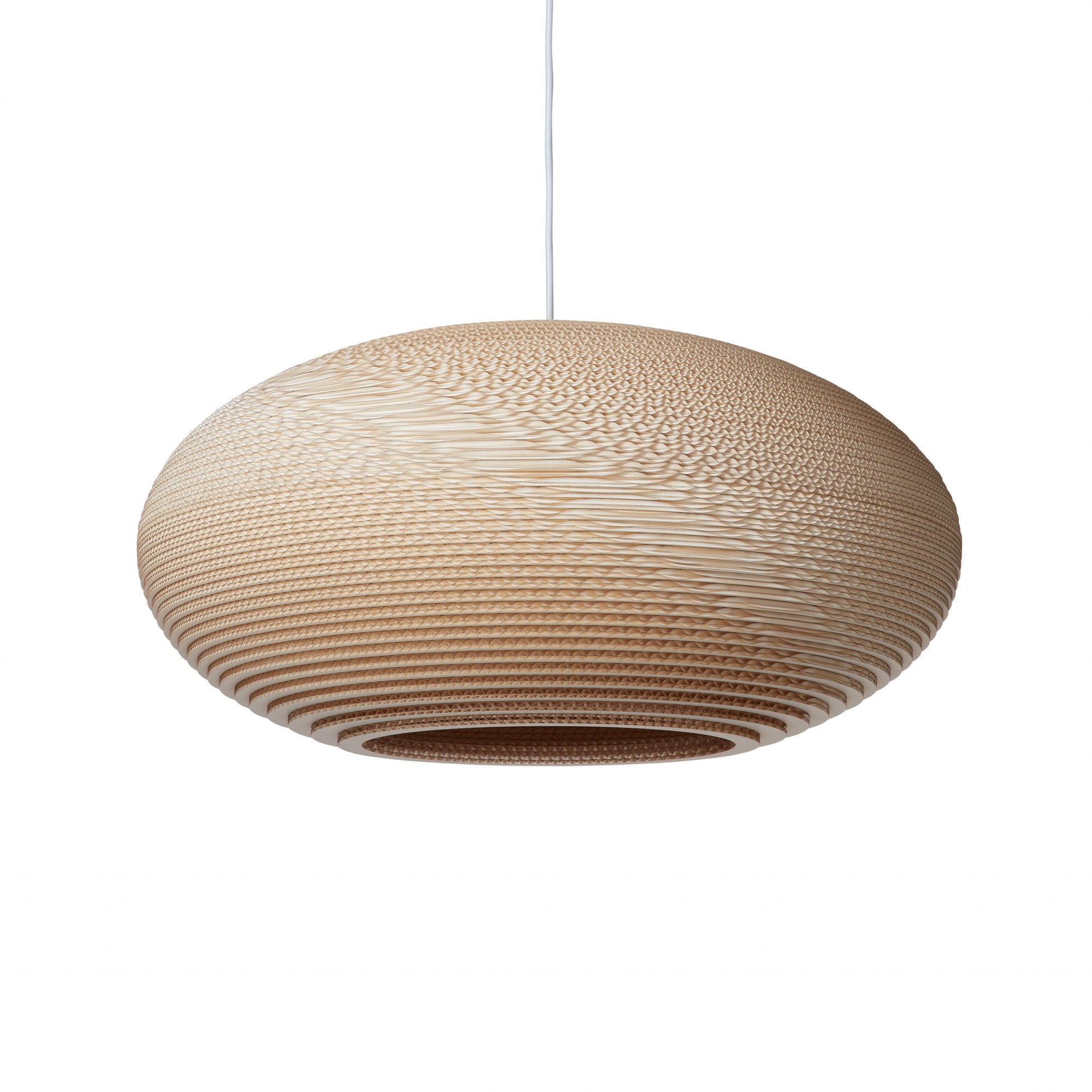 Graypants Scraplights Disc 24 Pendant - Blonde - 61cm Diameter
