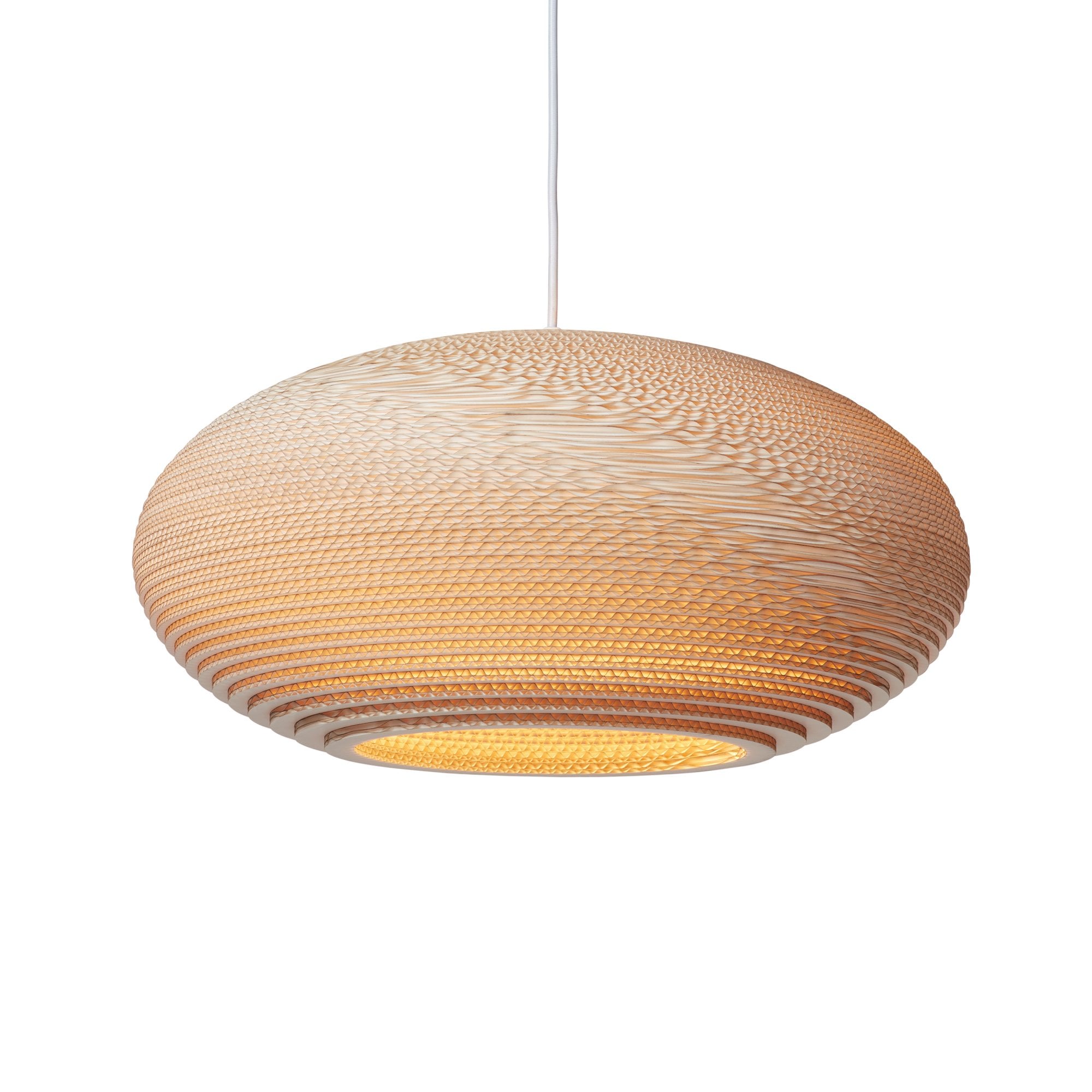 Graypants Scraplights Disc 20 Pendant - Blonde - 50cm Diameter